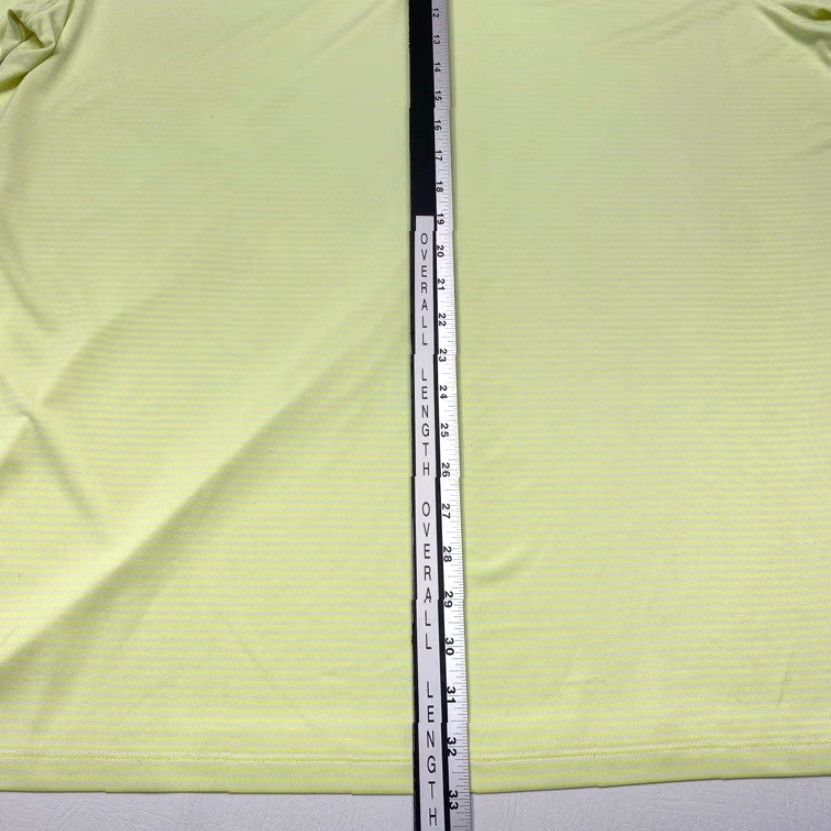 Nike Nike Golf Polo Shirt 725520-702 Mens 2XL Neon Green Striped Dri-FIT Polo Shirt Mens Nike Golf Size US XXL / EU 58 / 5 - 7 Thumbnail