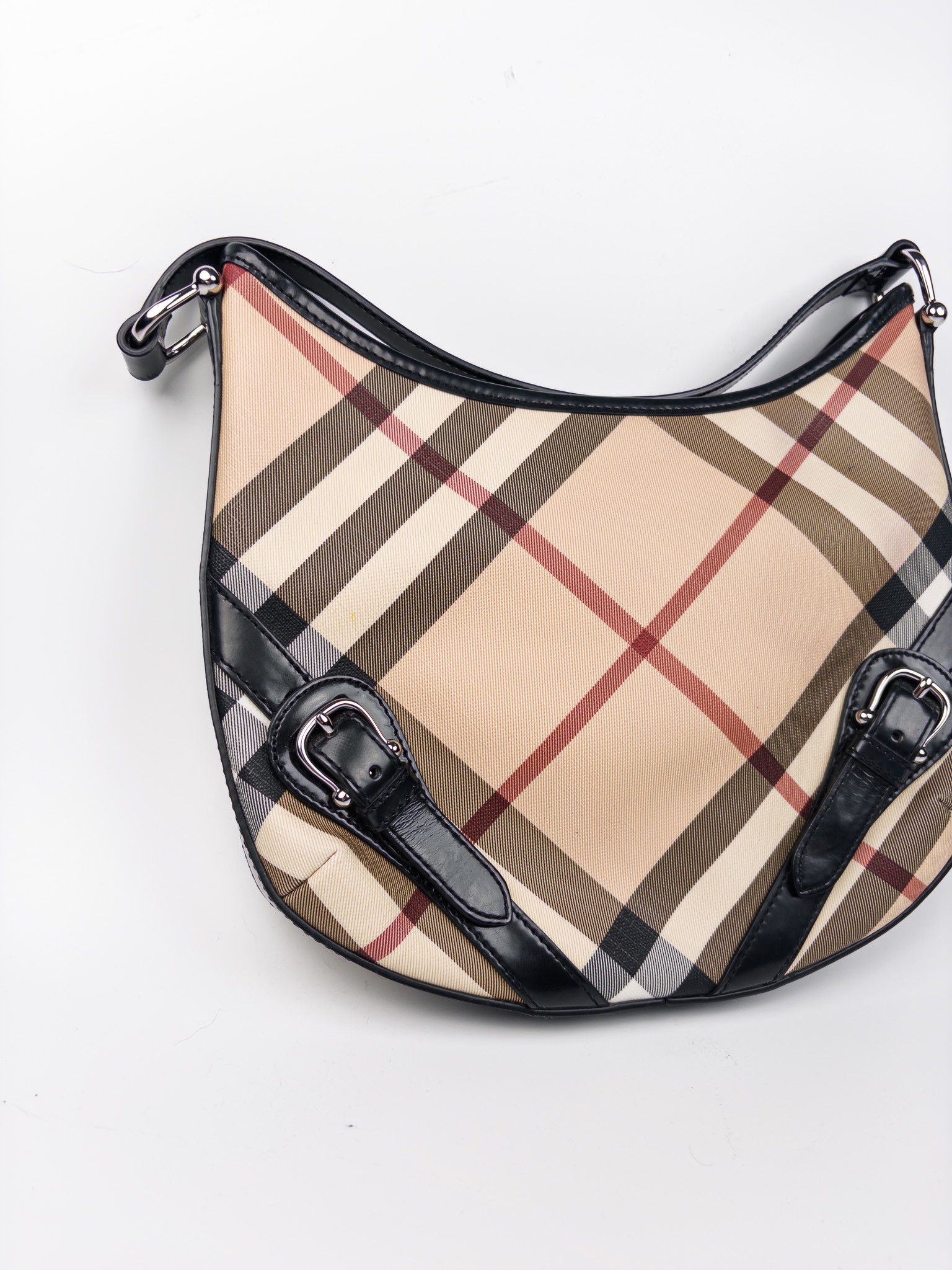 Burberry Burberry Nova Check Shadow Horse Leather PVC Bag Size ONE SIZE - 2 Thumbnail