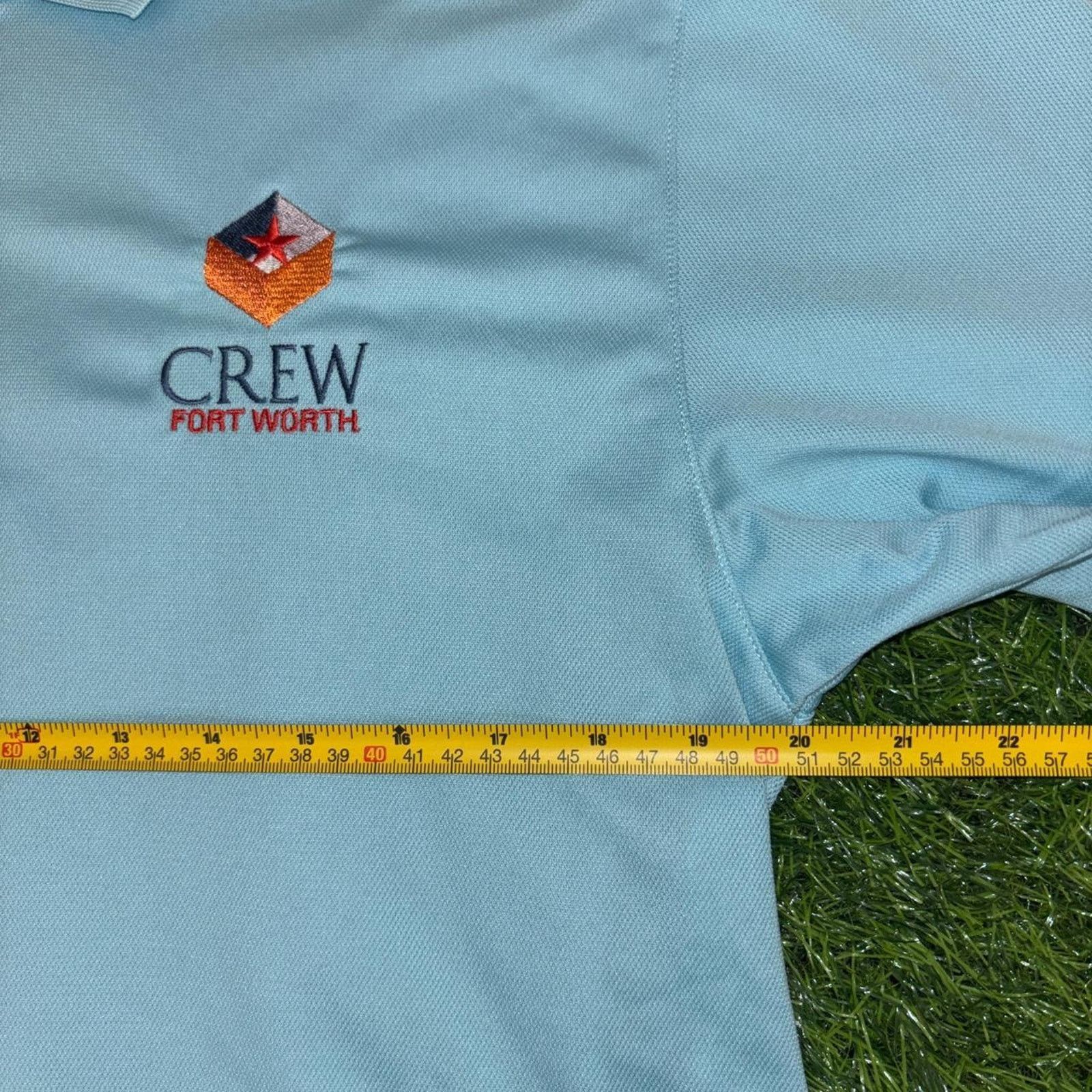 Adidas Men's Light Blue Adidas ‘Crew’ Fort Worth Golf Polo Size US S / EU 44-46 / 1 - 3 Thumbnail
