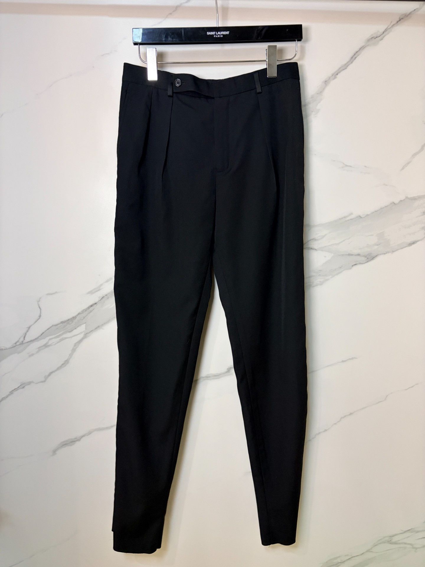 Saint Laurent Paris Saint Laurent SLP 22AW Black Basic Trousers 46 Size US 30 / EU 46 - 1 Thumbnail