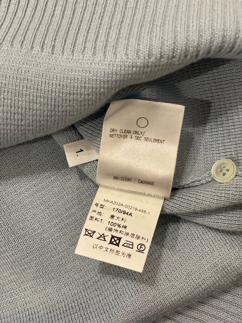 Thom Browne Size 1Sky Blue Classic Four Stripe Knit Pullove