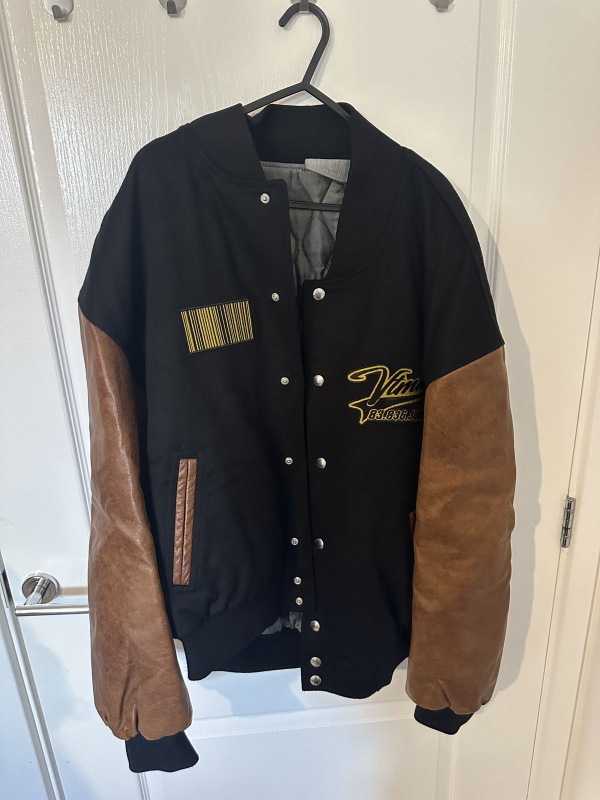 Vetements Vetements Vtmnts Leather Sleeve Wool Bomber Jacket Size US M / EU 48-50 / 2 - 1 Thumbnail