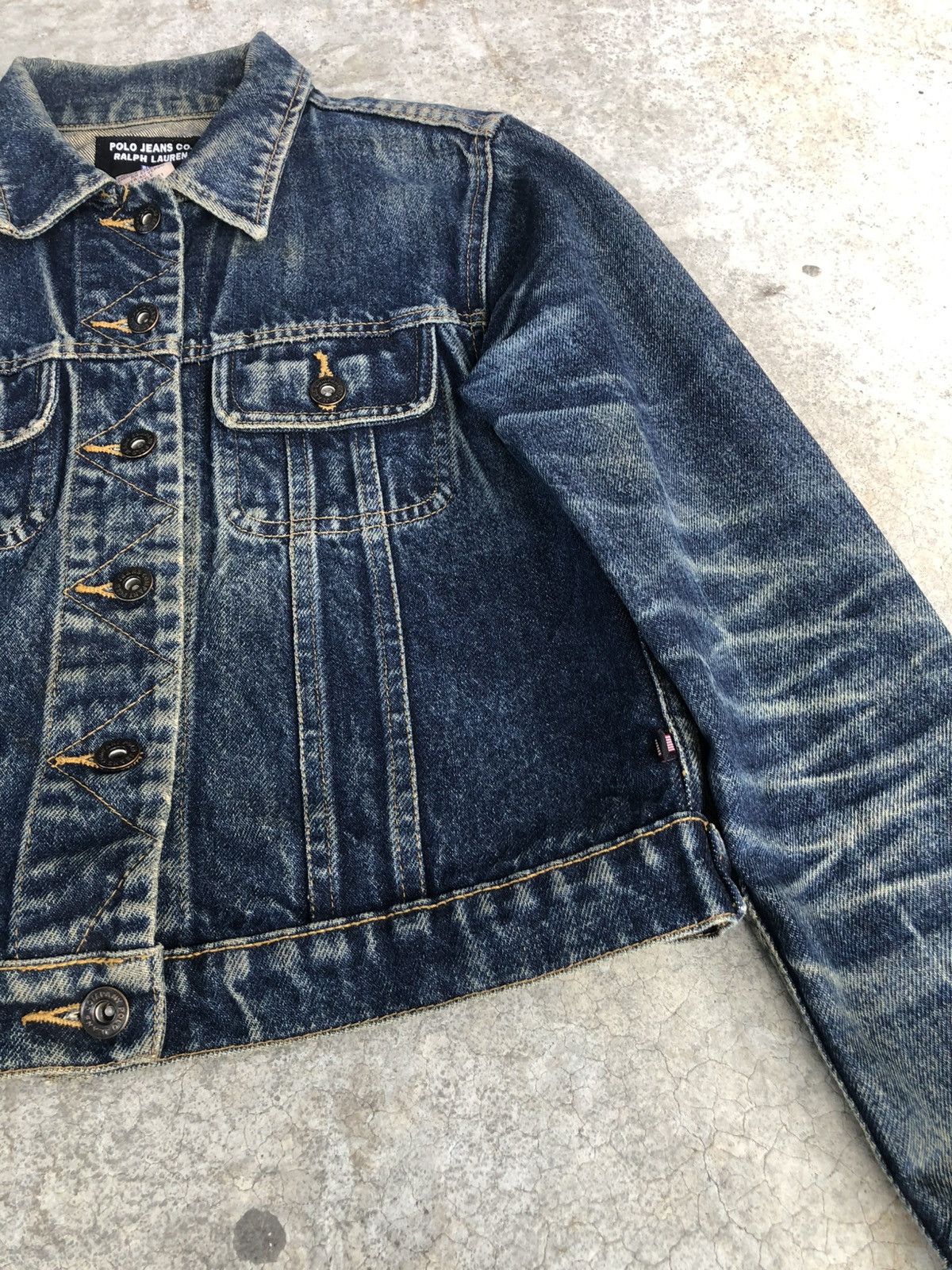 Ralph Lauren Vintage RL Ralph Lauren Denim Jacket Distressed Denim Size US XS / EU 42 / 0 - 5 Thumbnail