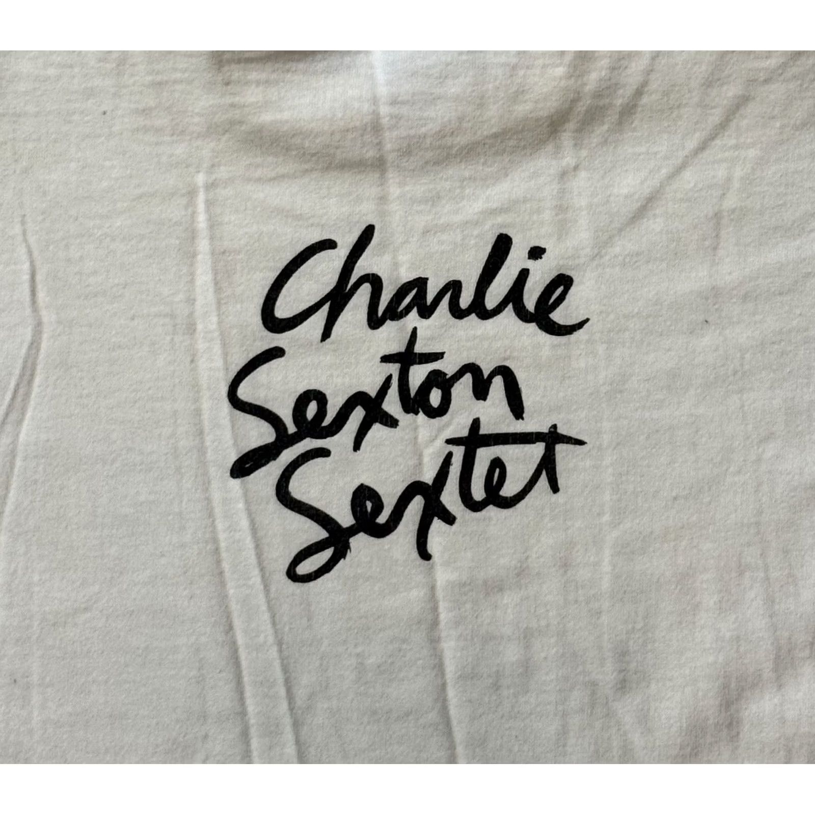Fruit Of The Loom VINTAGE 90s Charlie Sexton Sextet Under The Wishing Tree Album Promo Shirt XL Shirt Mens White Cotton Graphic Print 2 small dots Size US XL / EU 56 / 4 - 4 Thumbnail