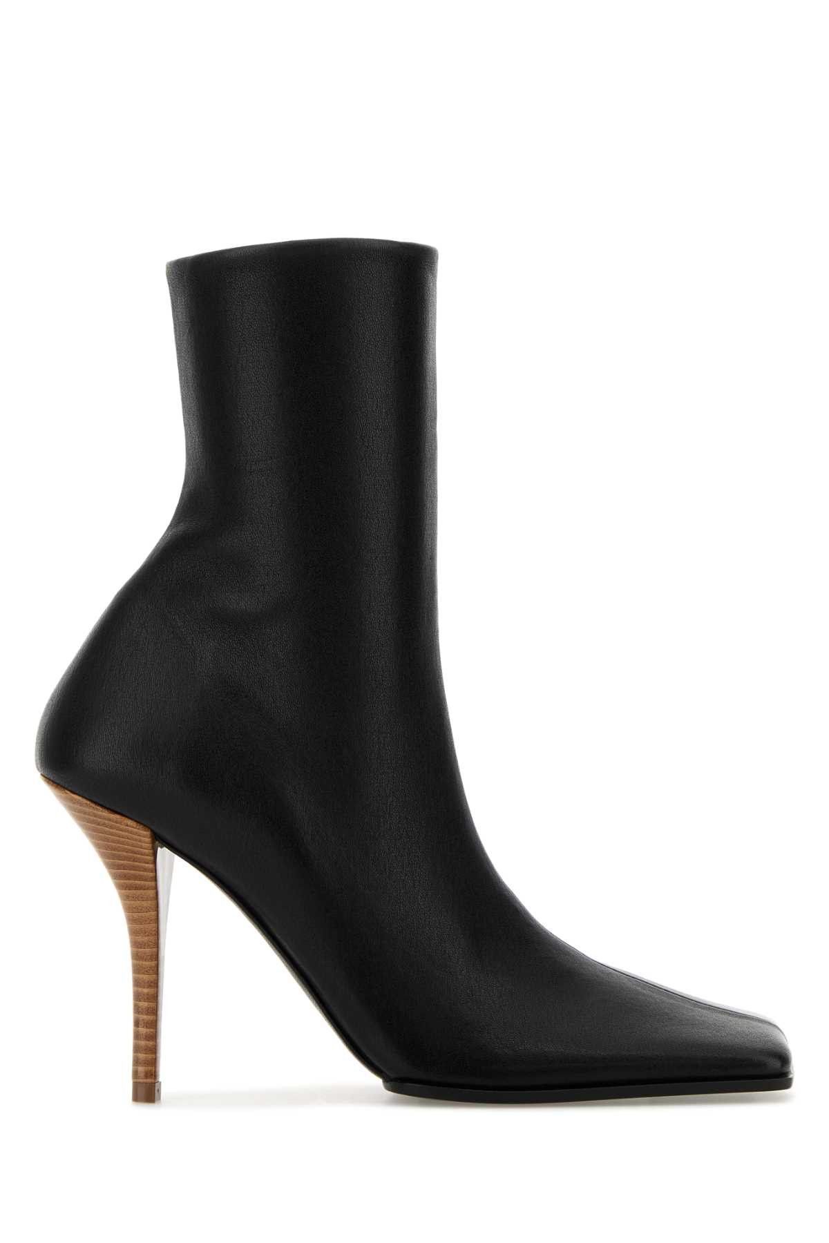 Alaia Black Leather Ankle Boots Size US 7 / IT 37 - 1 Thumbnail