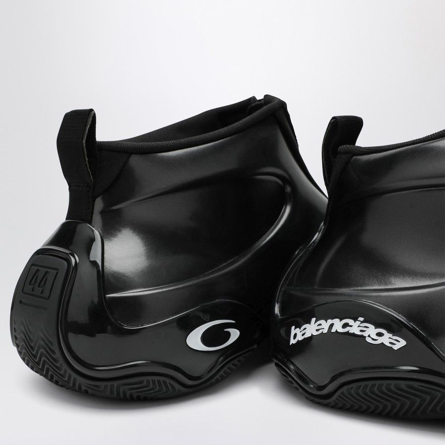 Balenciaga o1d2blof0226 Shiny Basketball Sneakers in Black Size US 8 / EU 41 - 5 Thumbnail