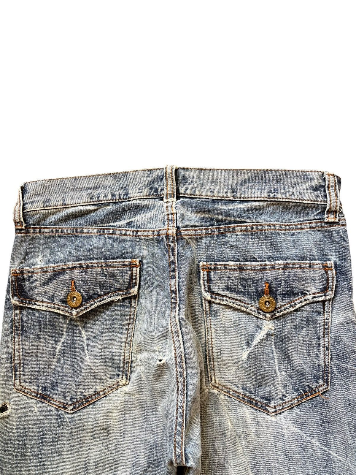 Ksubi Vintage Japanese Brand Faded Crack Wash Distress Jeans Size US 32 / EU 48 - 4 Thumbnail