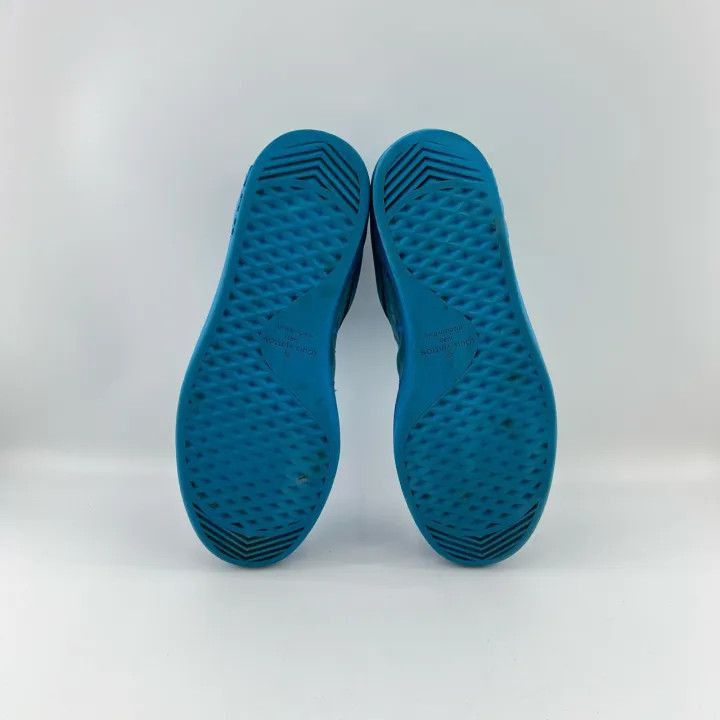 Louis Vuitton Louis Vuitton Blue Embroidered Low-Top Sneakers -2508 Size US 8 / EU 41 - 4 Thumbnail