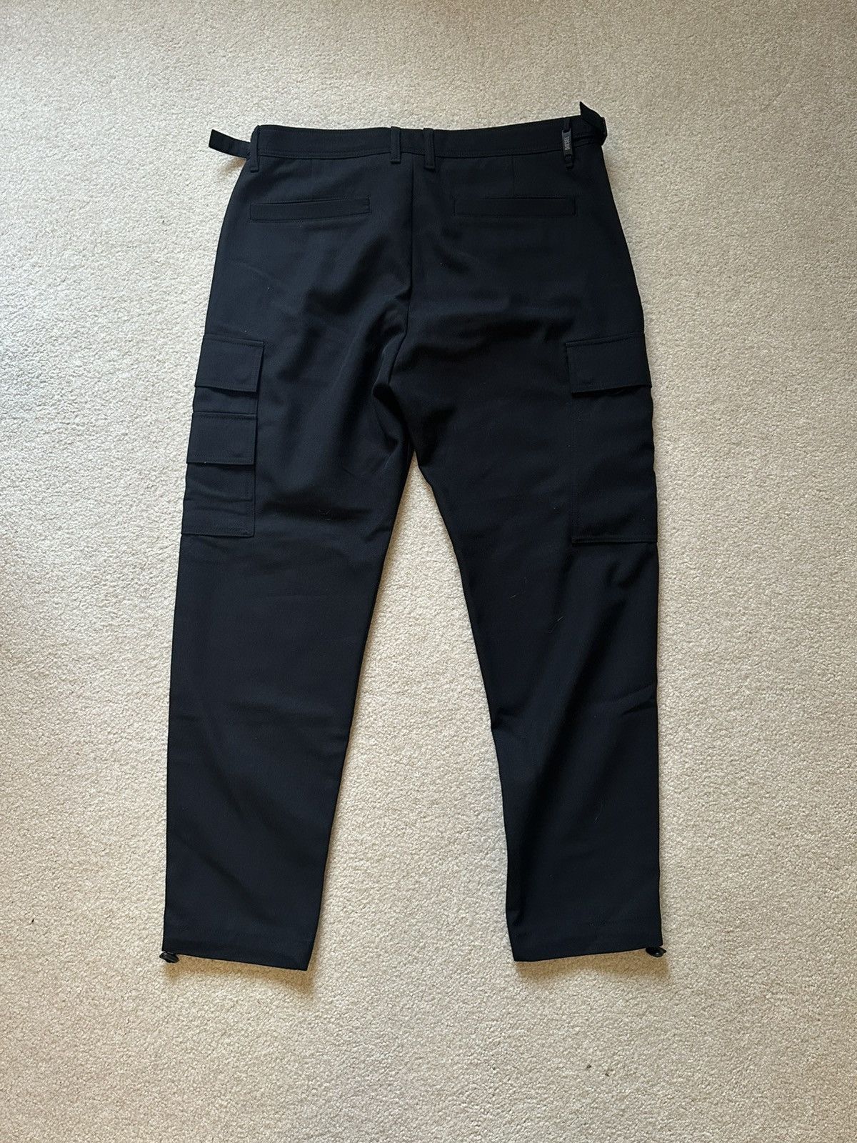Diesel Black Adjustable Wool Cargo Pants Size US 32 / EU 48 - 2 Thumbnail