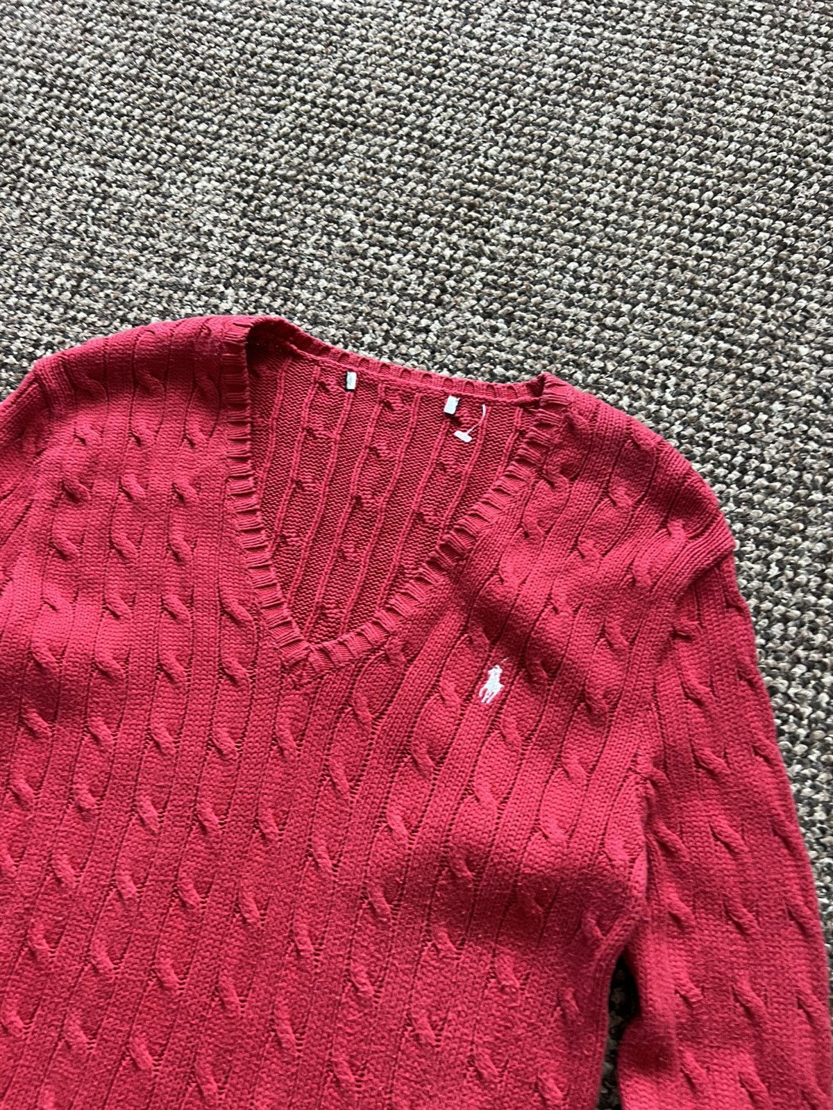 Polo Ralph Lauren Ralph Lauren Cable Knit Sweater Color Red Size M / US 6-8 / IT 42-44 - 4 Thumbnail