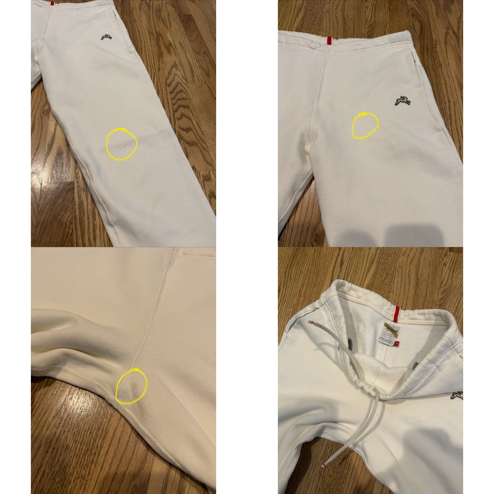 Vintage Tracksmith Pants Men’s Small Trackhouse Joggers Sweatpants Drawstring White Size US 29 - 8 Thumbnail