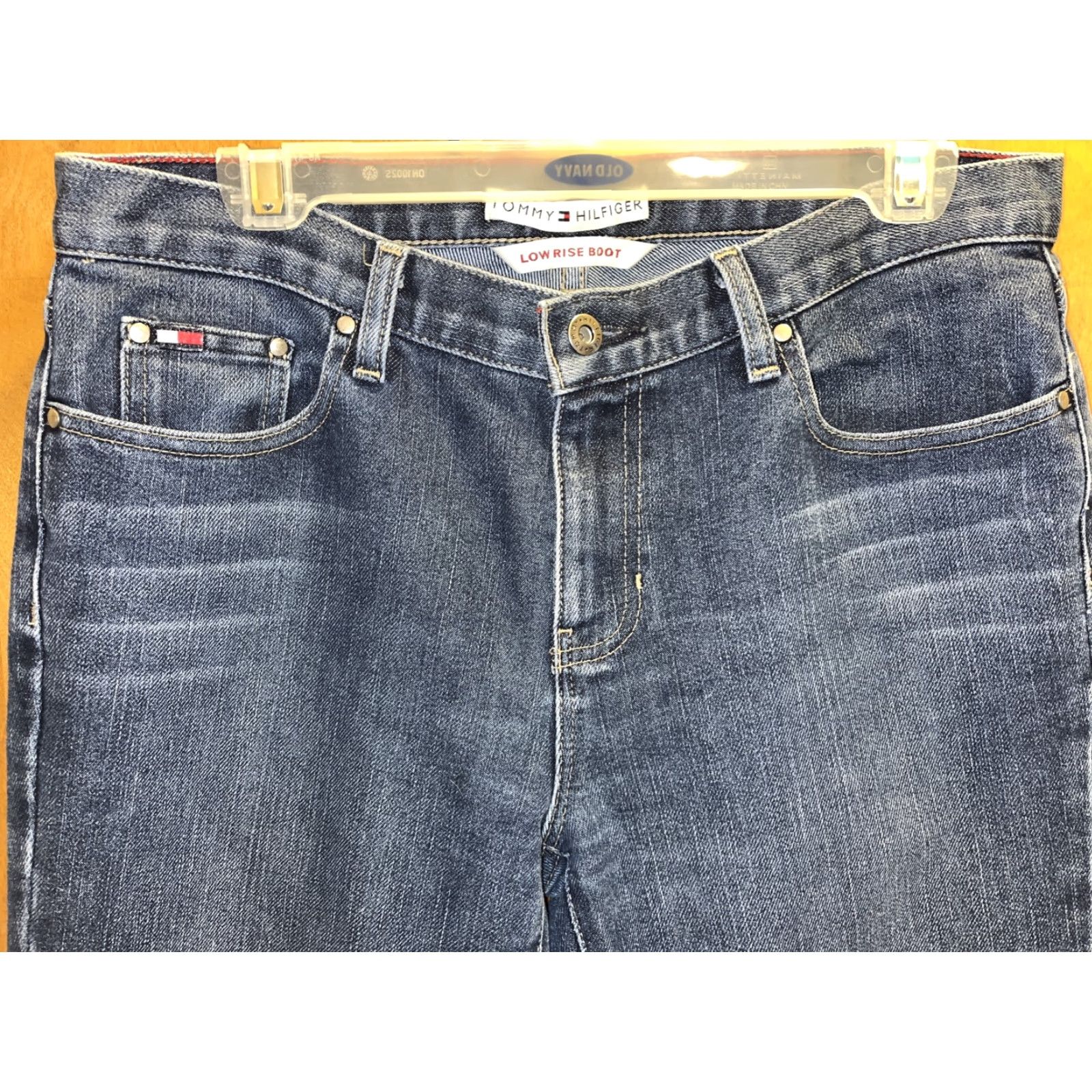 Tommy Hilfiger VINTAGE Tommy Hilfiger Women’s Jeans Size 10 Bootcut Denim 90s Biker Grunge Blue Size 32" / US 10 / IT 46 - 2 Thumbnail