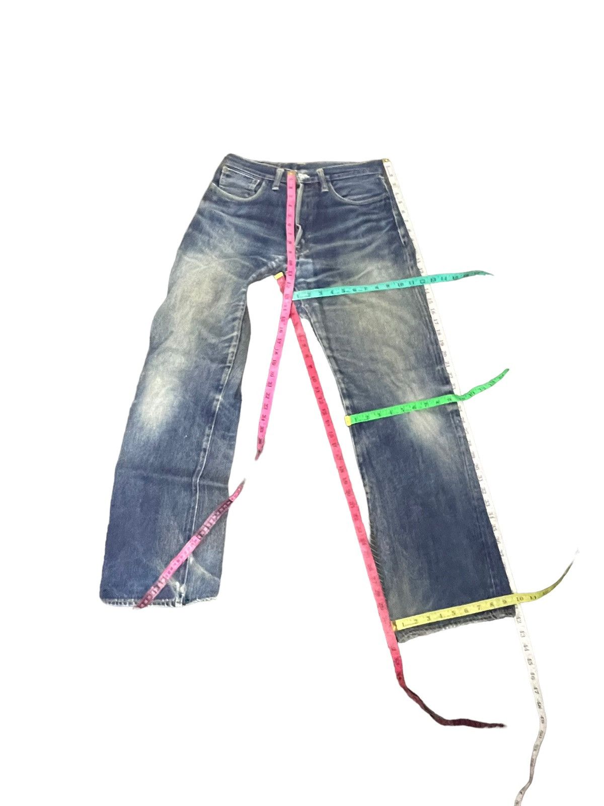 Denime Vintage Denime Orizzonti Selvedge Faded Distresed Denim Size US 30 / EU 46 - 23 Thumbnail