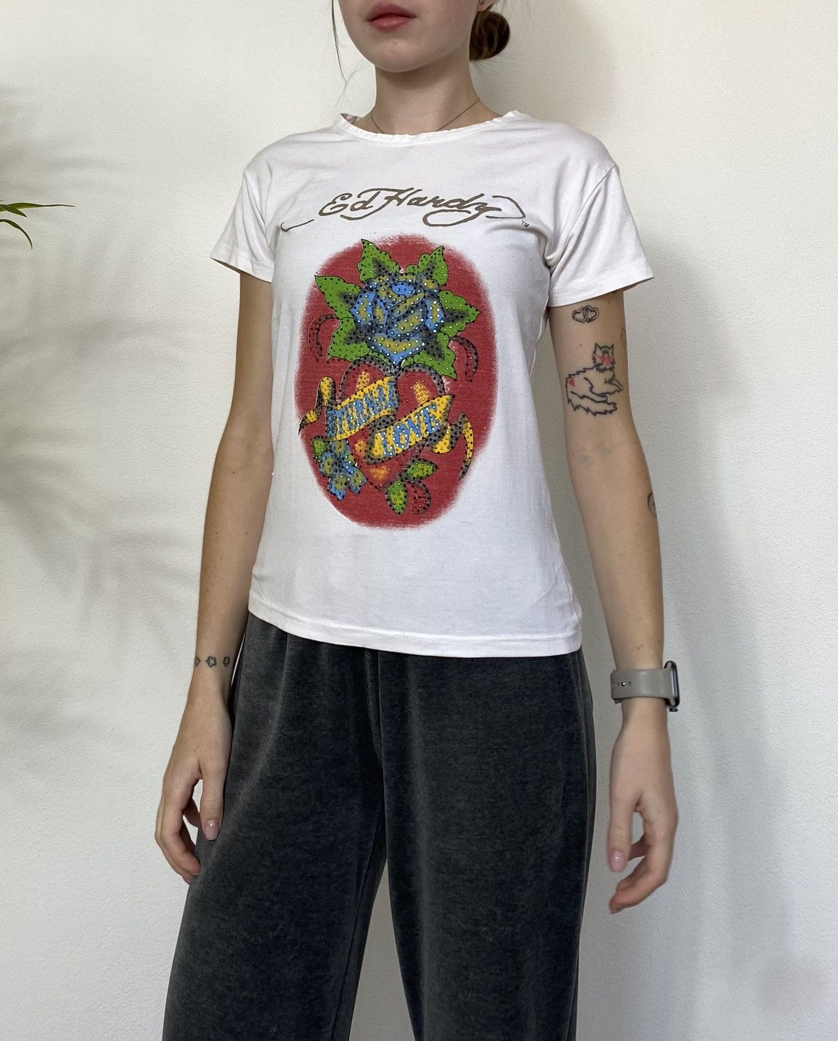 Ed Hardy VINTAGE ED HARDY BY CHRISTIAN AUDIGIER TEE Size L / US 10 / IT 46 - 2 Thumbnail