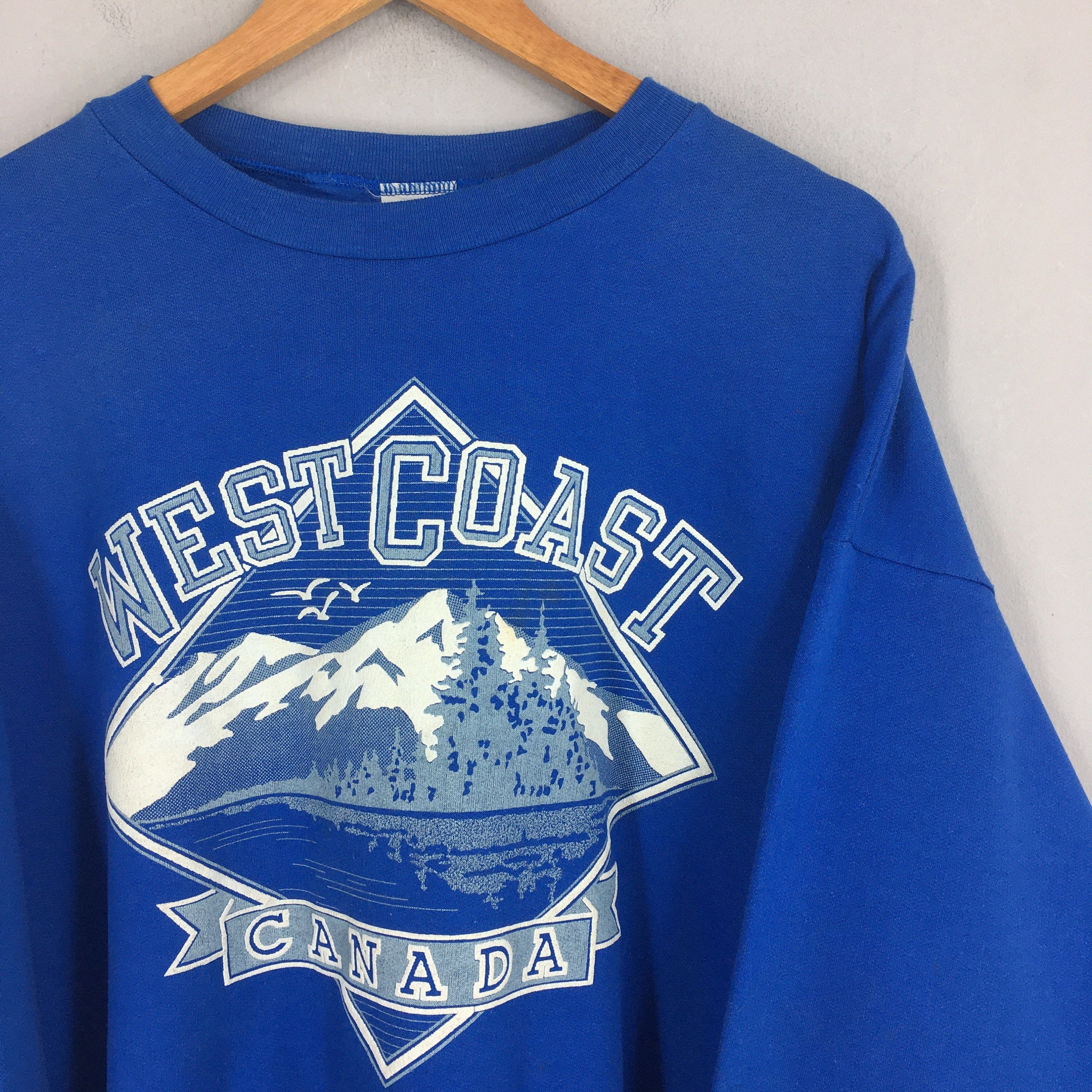 Other Vintage 90's West Coast Canada Blue Sweatshirt Large Size US L / EU 52-54 / 3 - 2 Thumbnail