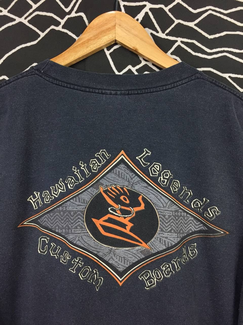 Vintage Vtg 90s Hawaiian Legends Custom Boards Made In Usa Tee Size US XL / EU 56 / 4 - 3 Thumbnail