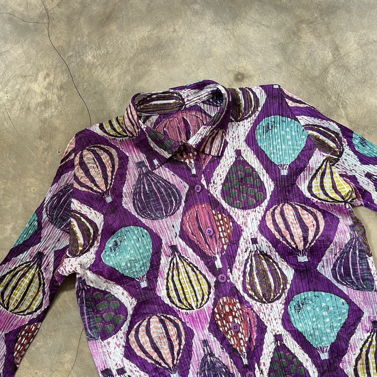 Pleats Please Issey Miyake Issey Miyake Pleats Air Balloons Button Blouse Shirt Size M / US 6-8 / IT 42-44 - 2 Thumbnail