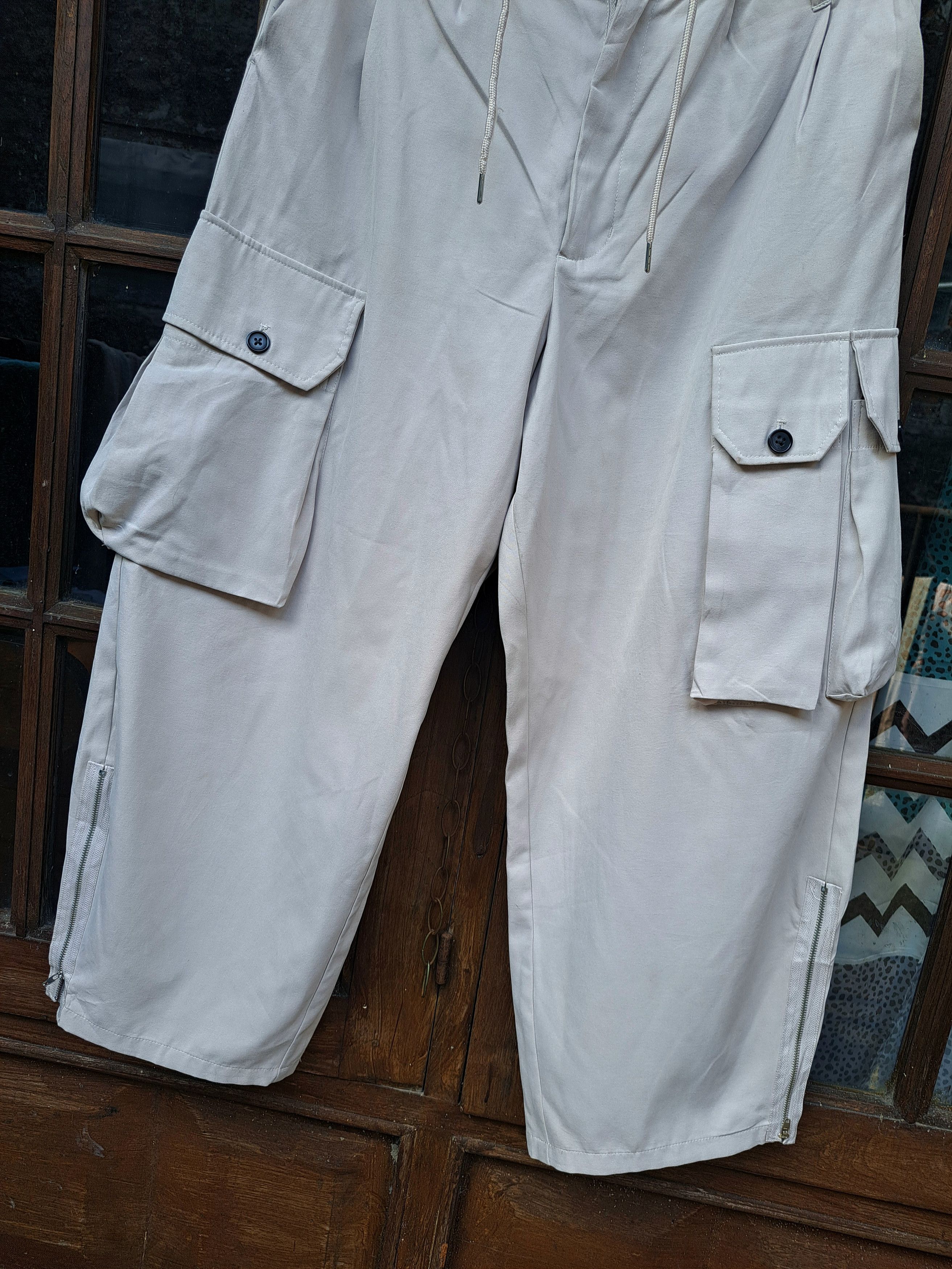 Japanese Brand Wego Cargo Baggy Pants Multipocket Mens Large Japan Size US 32 / EU 48 - 3 Thumbnail