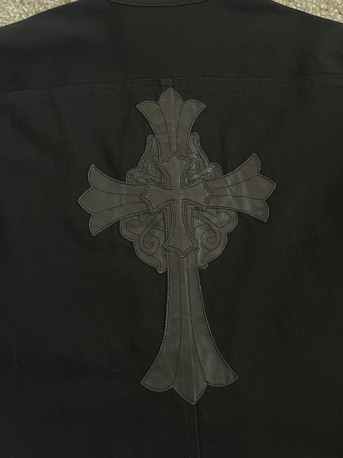 Chrome Hearts Chrome Hearts 1/1 Cross Patched Denim Coat Size L / US 10 / IT 46 - 3 Thumbnail