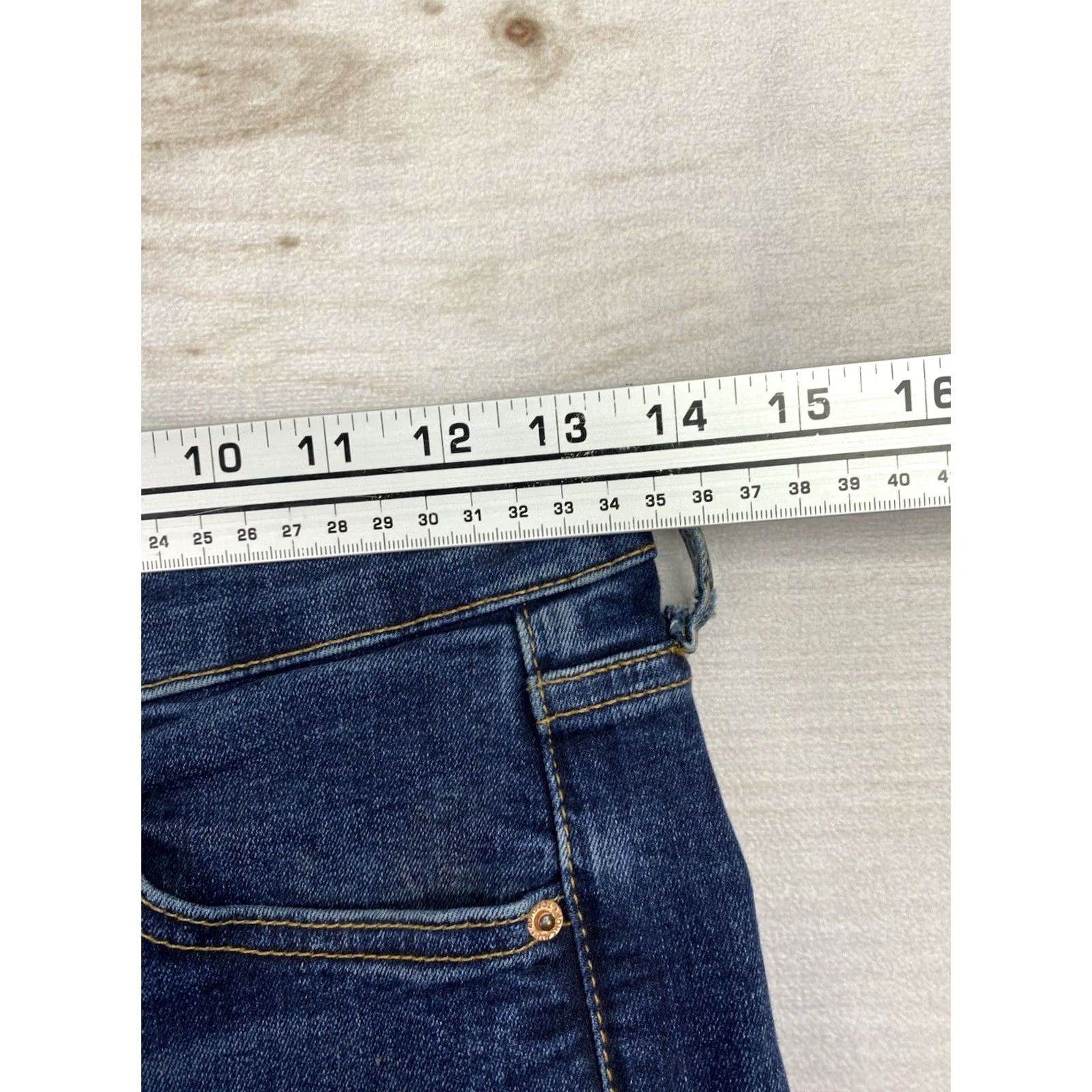 Topshop Topshop Jamie Jeans Womens Skinny Dark Wash 30 5-Pocket Denim Stretch Pocket Design Slim Modern Fit Womens Jeans Size 30" / US 8 / IT 44 - 6 Thumbnail