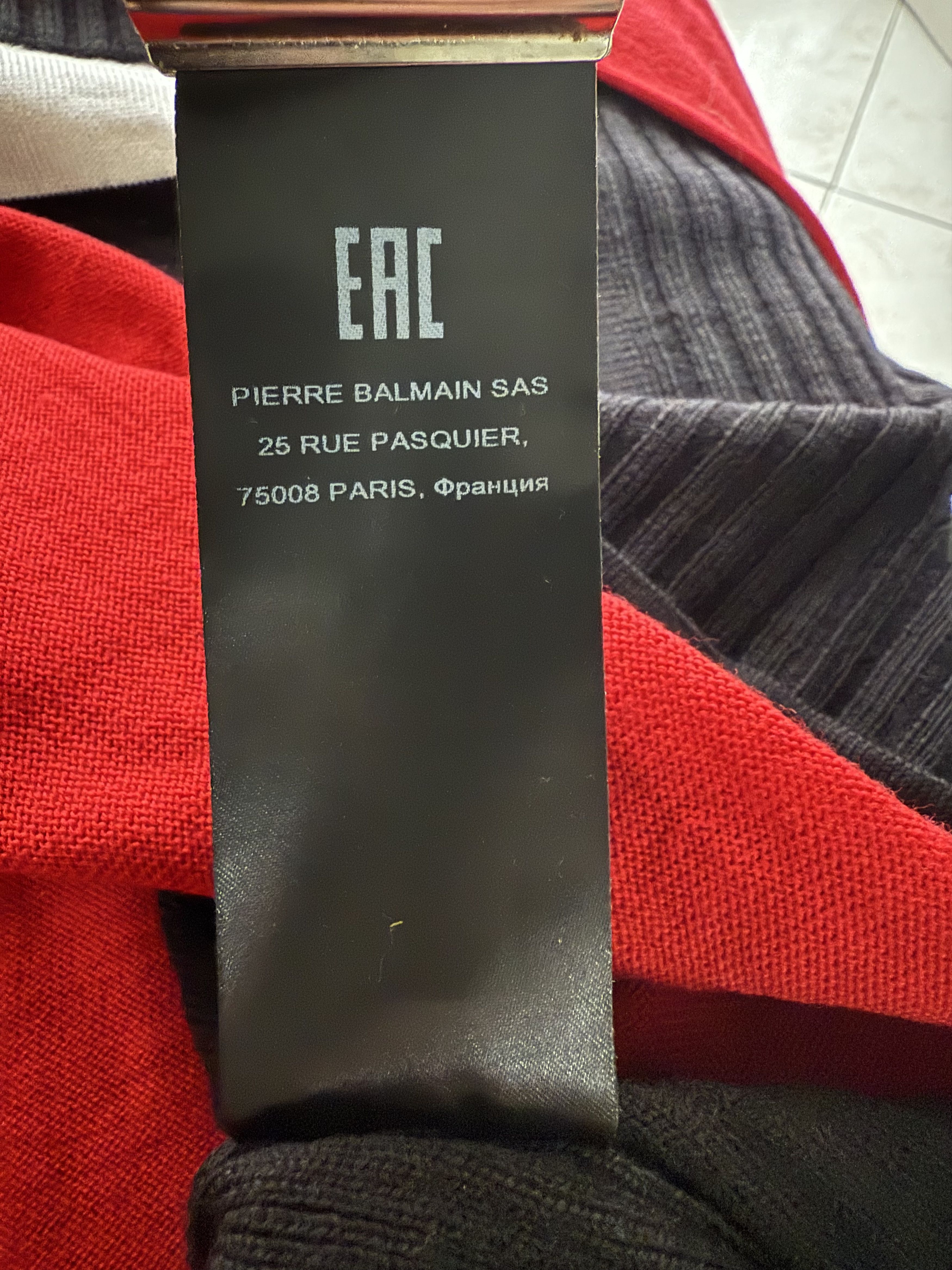 Balmain Balmain Red B-Sporty Sweater Size US L / EU 52-54 / 3 - 20 Thumbnail