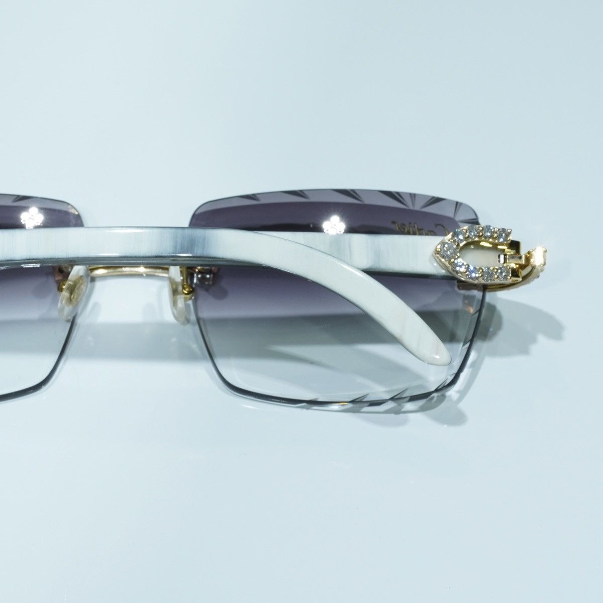 Cartier Diamond ‘White Buffs’ Size ONE SIZE - 4 Thumbnail