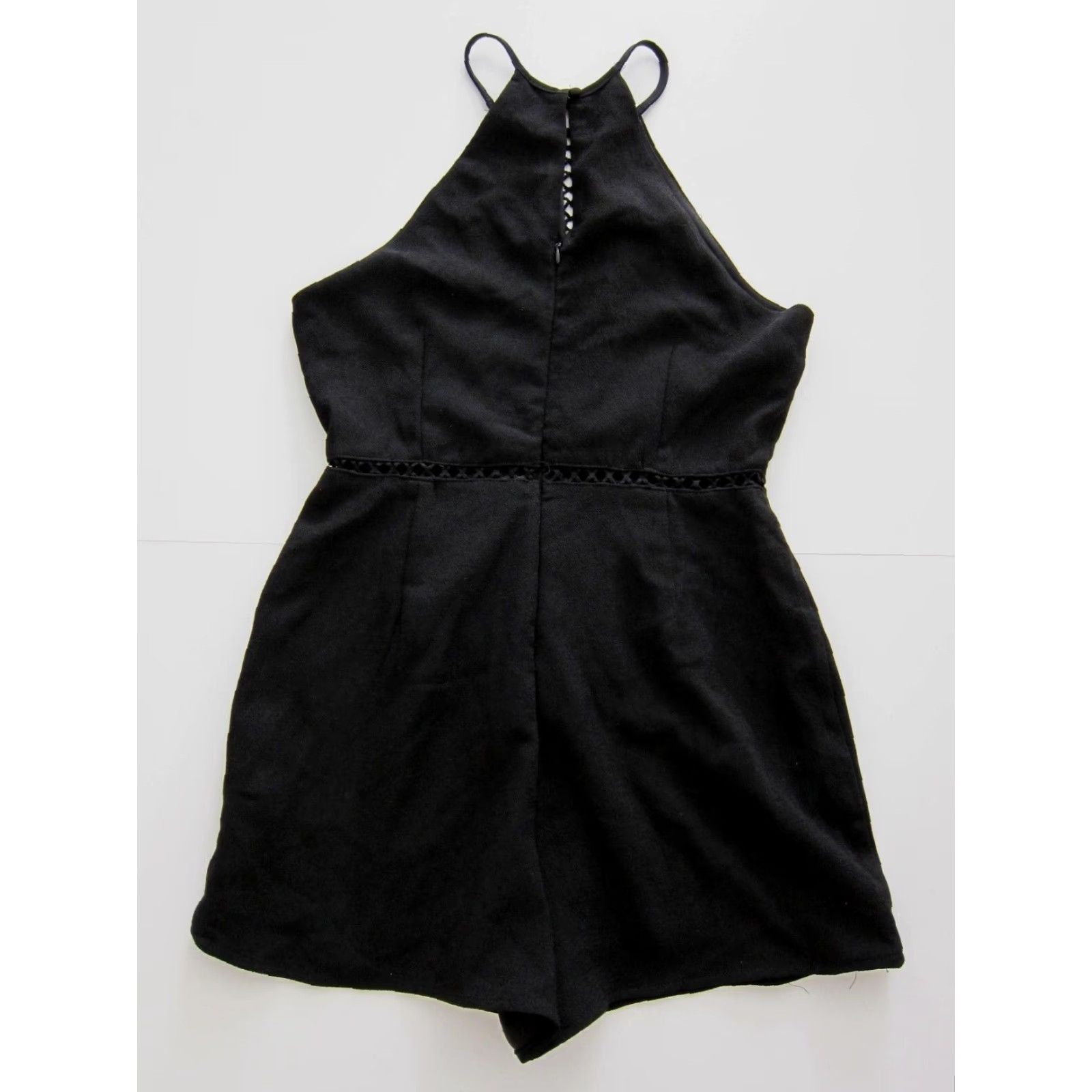 Vintage She + Sky Black Romper Women’s Size Small Jumper" Size S / US 4 / IT 40 - 2 Thumbnail