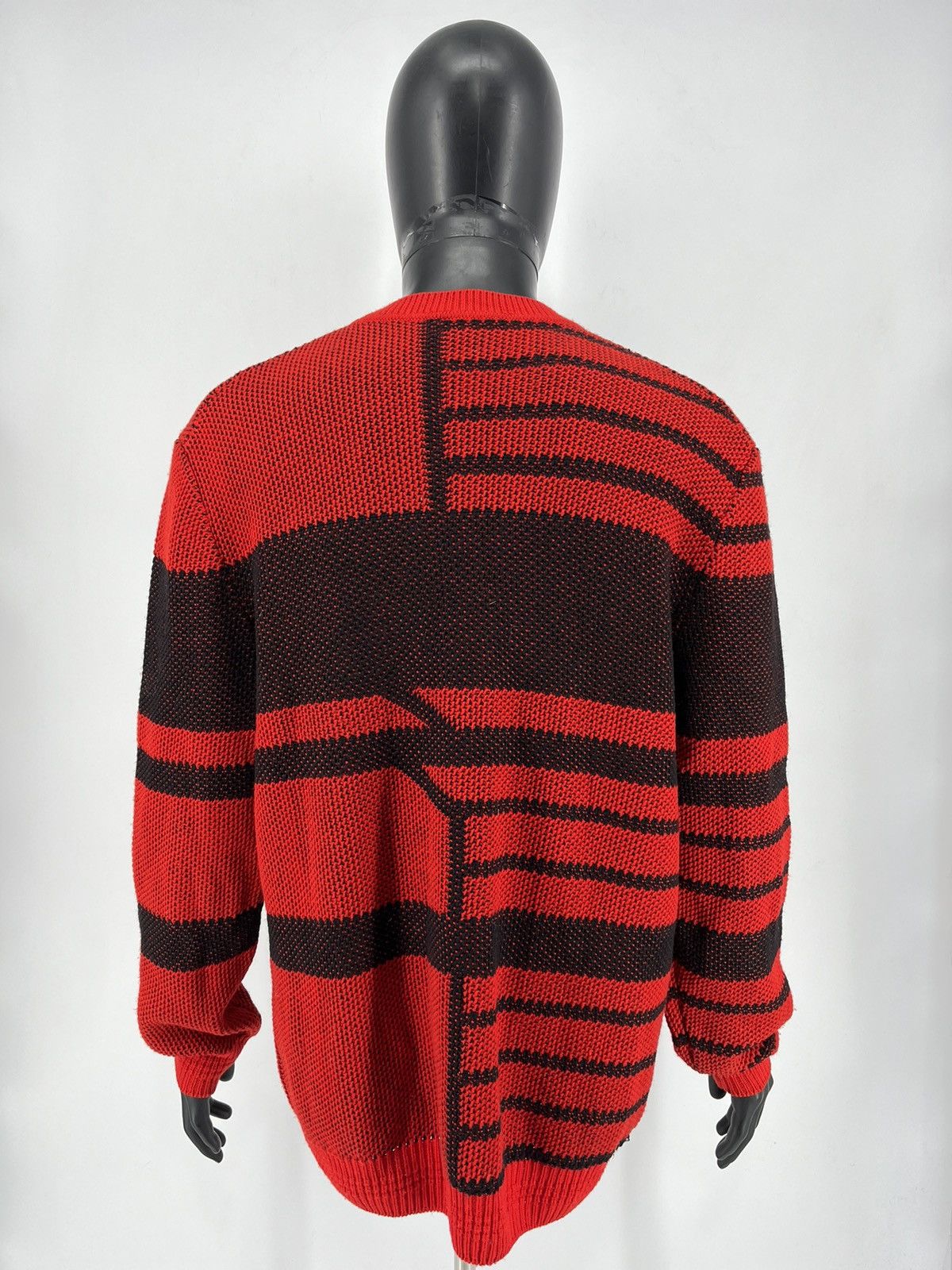 Hugo Boss Hugo Oversized Jacquard Knitted Jumper Wool with Reversed Size US XL / EU 56 / 4 - 9 Thumbnail