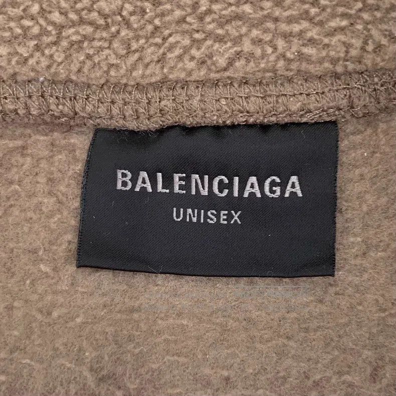 Balenciaga Balenciaga Coffee-colored logo letter print crew neck long Size US L / EU 52-54 / 3 - 5 Thumbnail