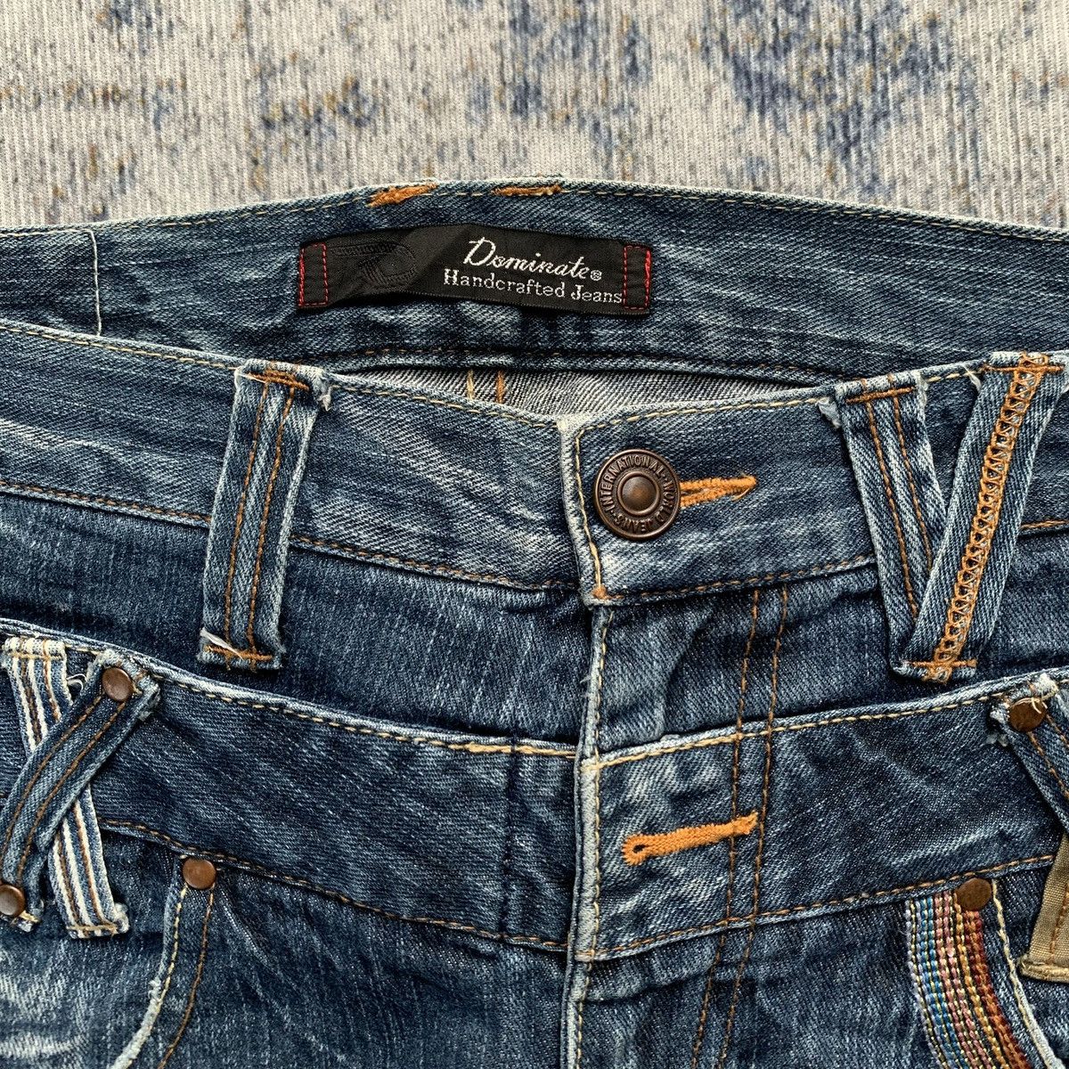 Japanese Brand Rare Vintage Dominate Distressed Double Waist Artisan Jeans Size US 30 / EU 46 - 4 Thumbnail