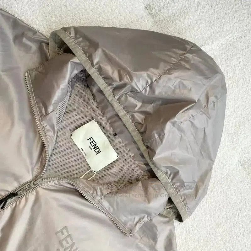 Fendi Fendi Champagne Nylon Women's Jacket . Size L / US 10 / IT 46 - 3 Thumbnail