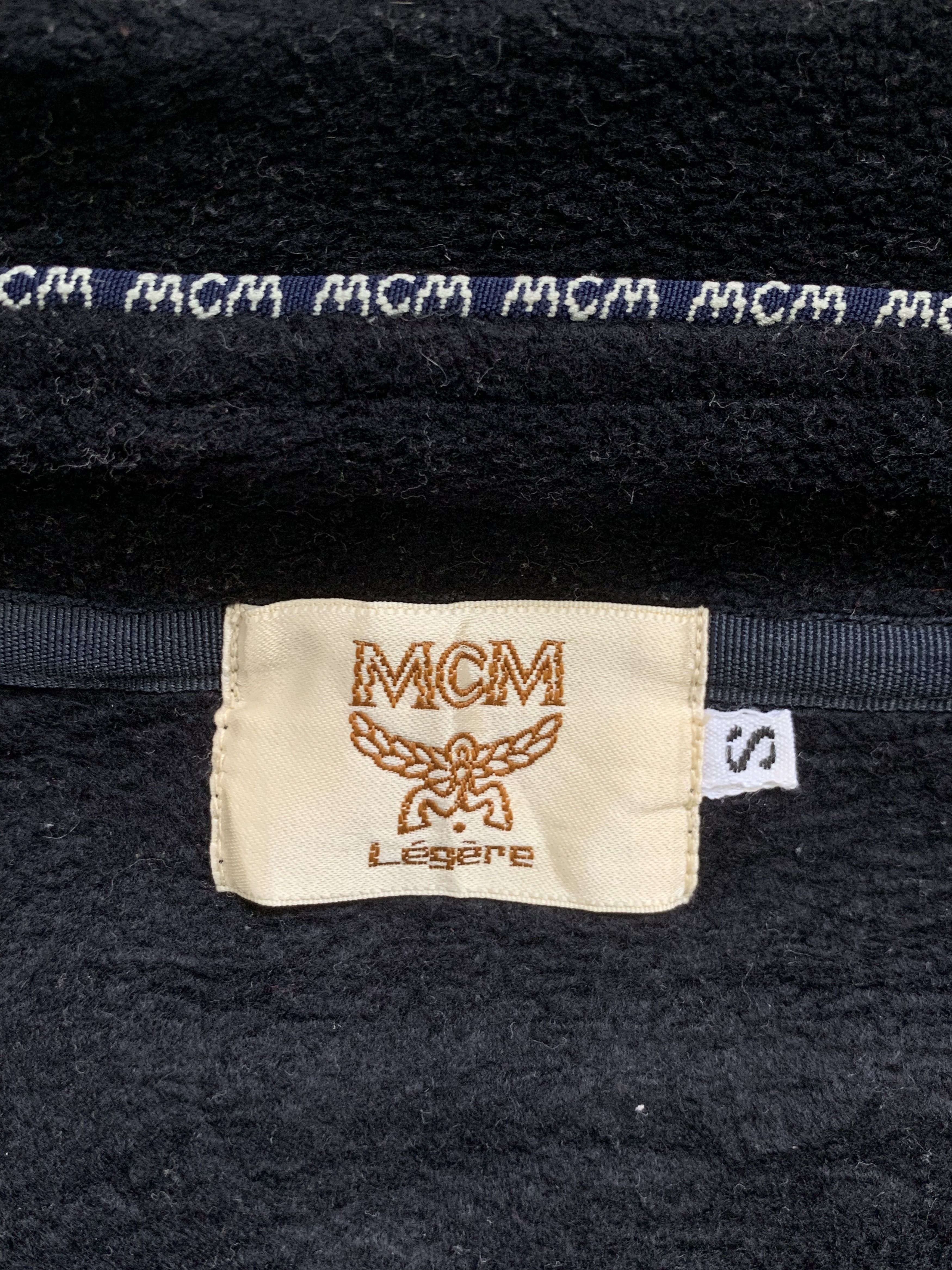Designer × MCM Rare Design MCM Zipper Fleece Sweater Size US S / EU 44-46 / 1 - 4 Thumbnail