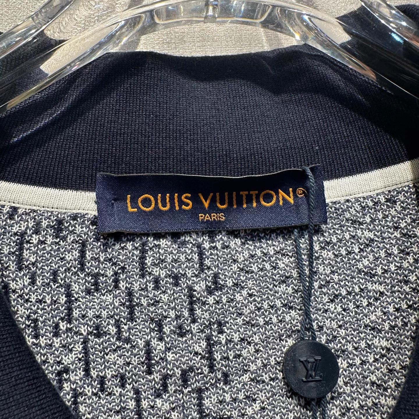 Louis Vuitton LV Damier short-sleeve knit shirt XL Size US XL / EU 56 / 4 - 3 Thumbnail