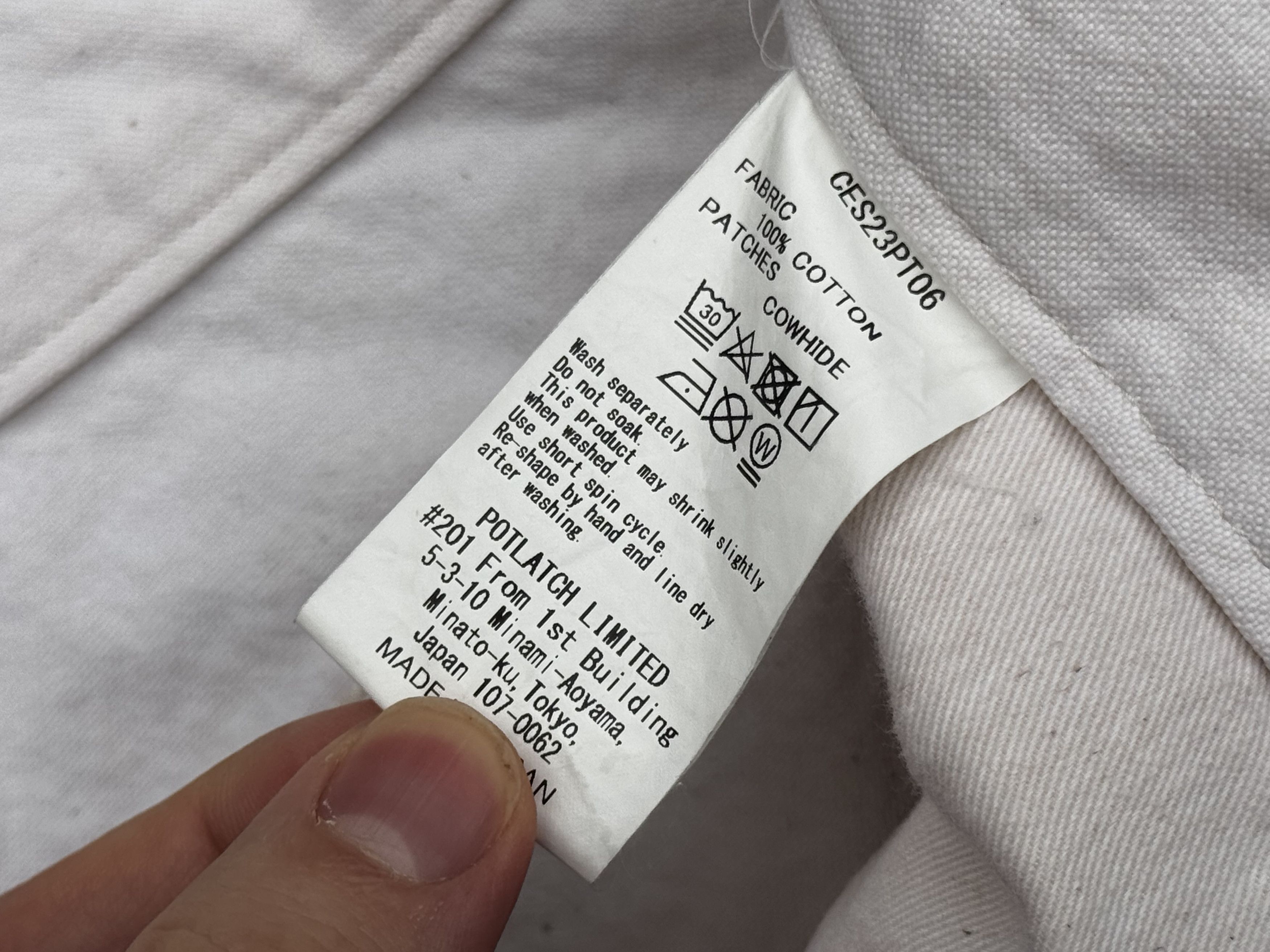 Cav Empt 1994 Cotton Pants (White/Cream) Size US 36 / EU 52 - 8 Thumbnail