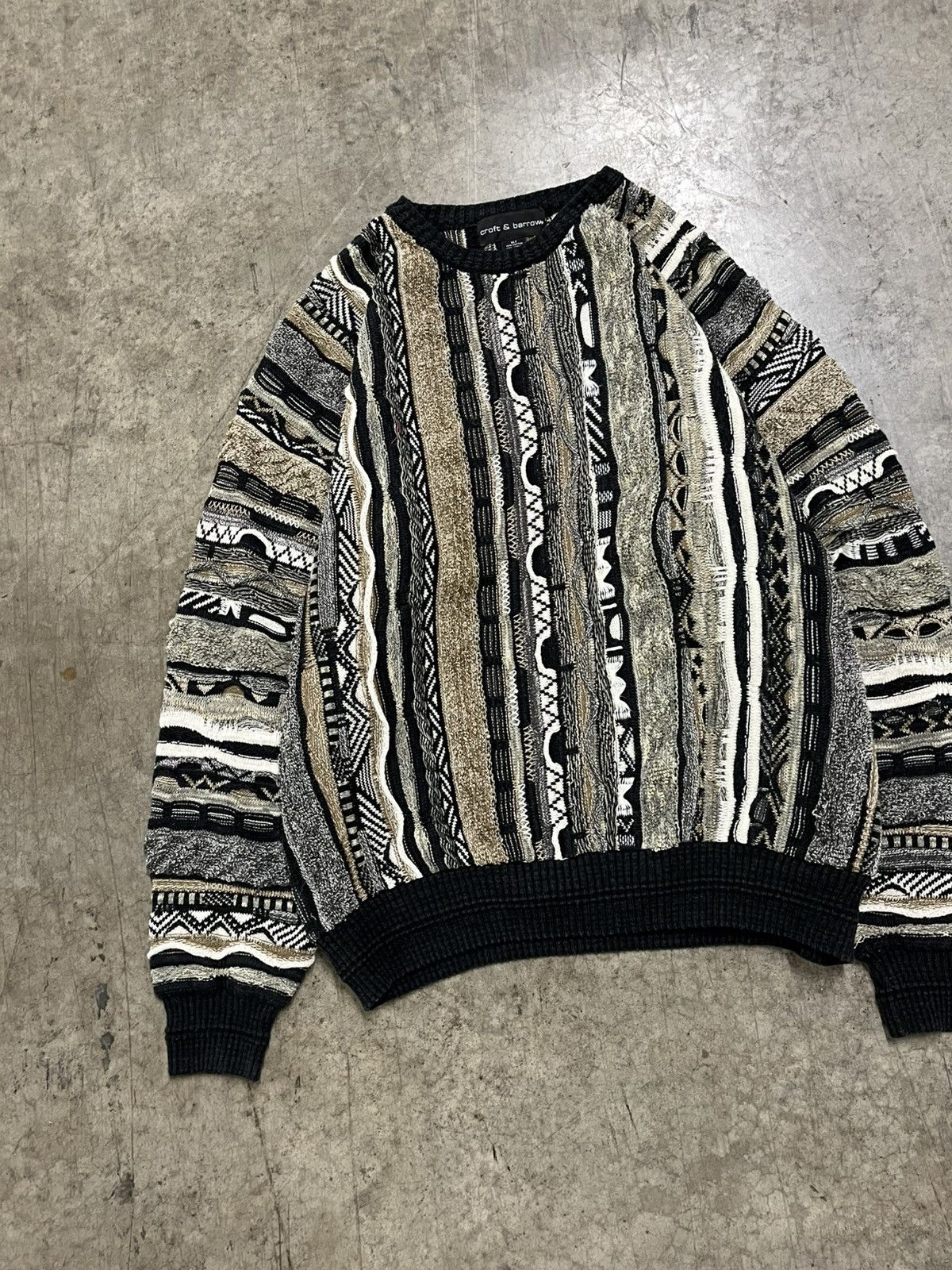 Coogi × Vintage Coogi style 3D knit textured sweater rare streetwear hype Size US XL / EU 56 / 4 - 6 Thumbnail