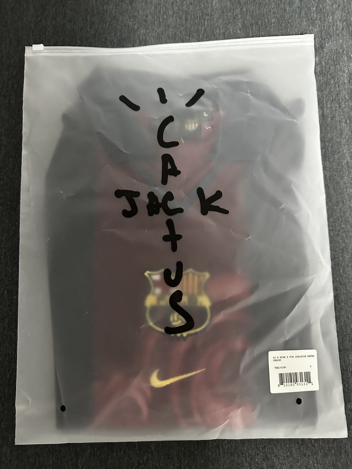 Nike × Travis Scott CJ X NIKE X FCB SKELETON RETRO JERSEY Size US L / EU 52-54 / 3 - 8 Thumbnail