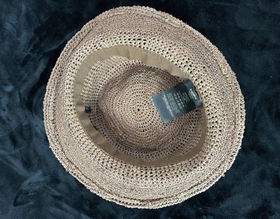 Fendi Fendi bucket hat woven crochet Grailed