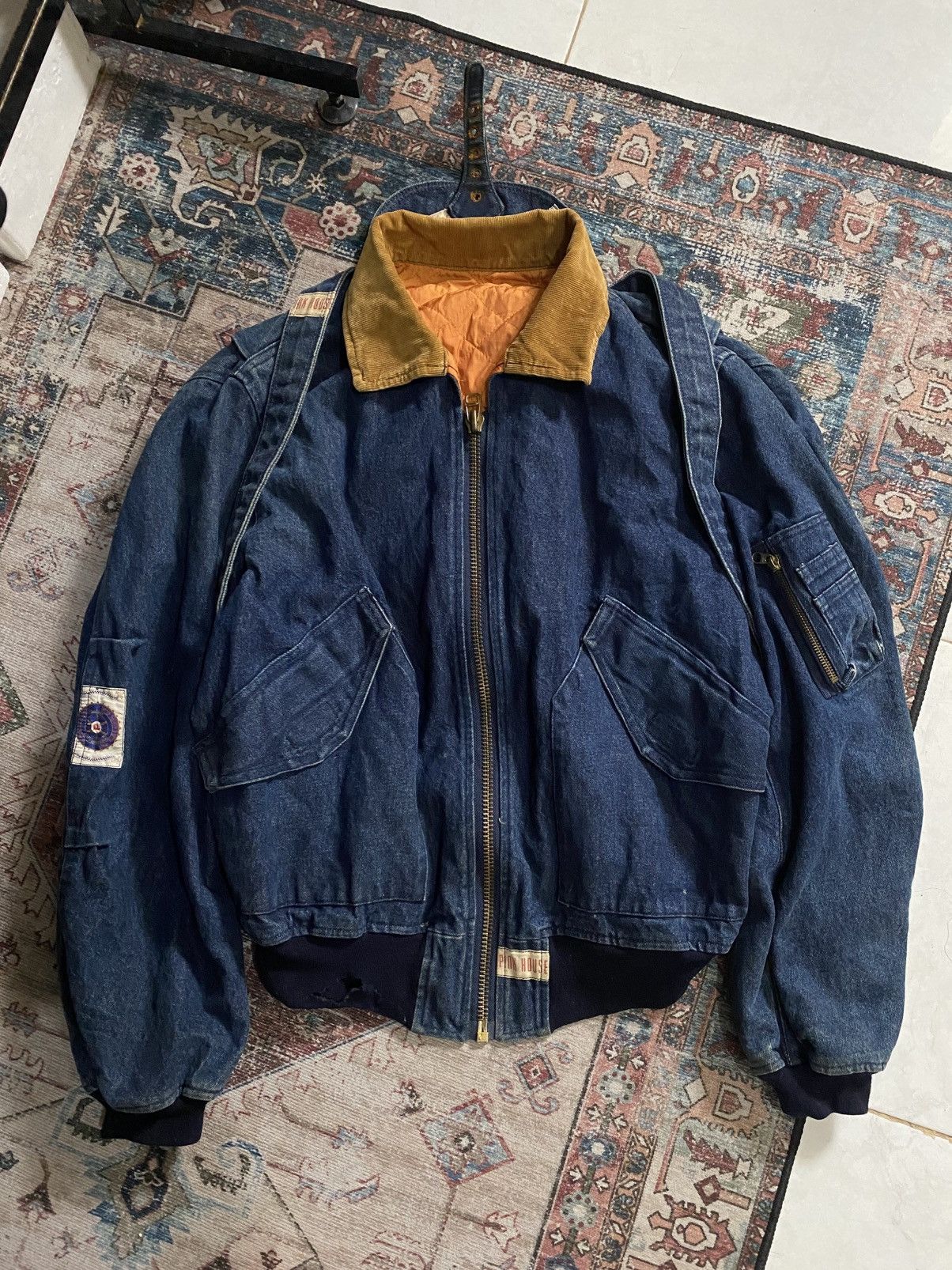 Pink House 🔥VERY RARE🔥 Pink House Backpack Bombers Jacket Size US L / EU 52-54 / 3 - 2 Thumbnail