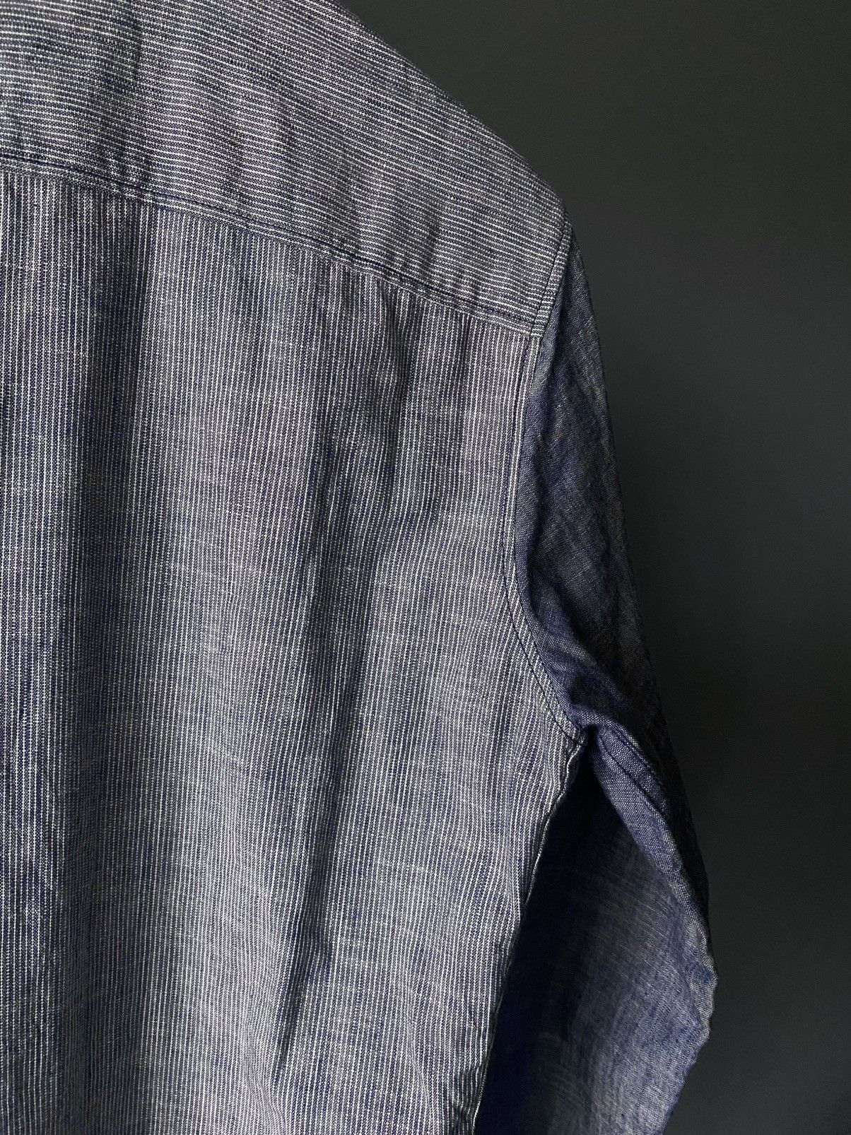 Dsquared2 Dsquared2 2012 Distressed Denim Shirt with Pocket Patch Logo Size US M / EU 48-50 / 2 - 22 Thumbnail