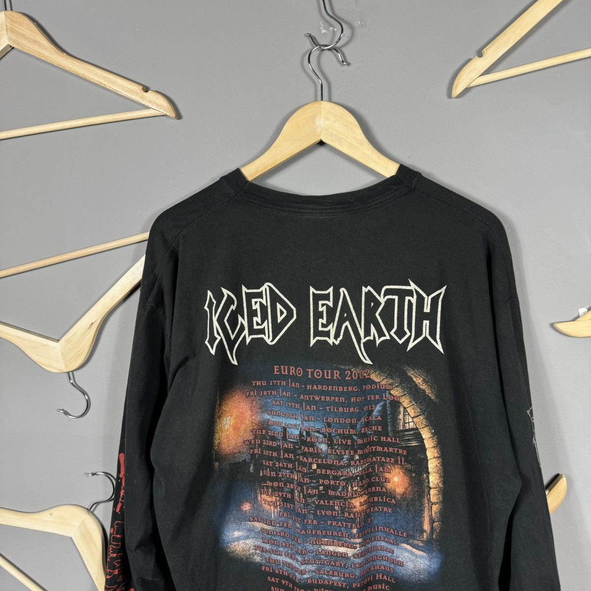 Band Tees Vintage 2002 Iced Earth Horror Show Tour Long Sleeve T-shirt Size US XL / EU 56 / 4 - 11 Thumbnail