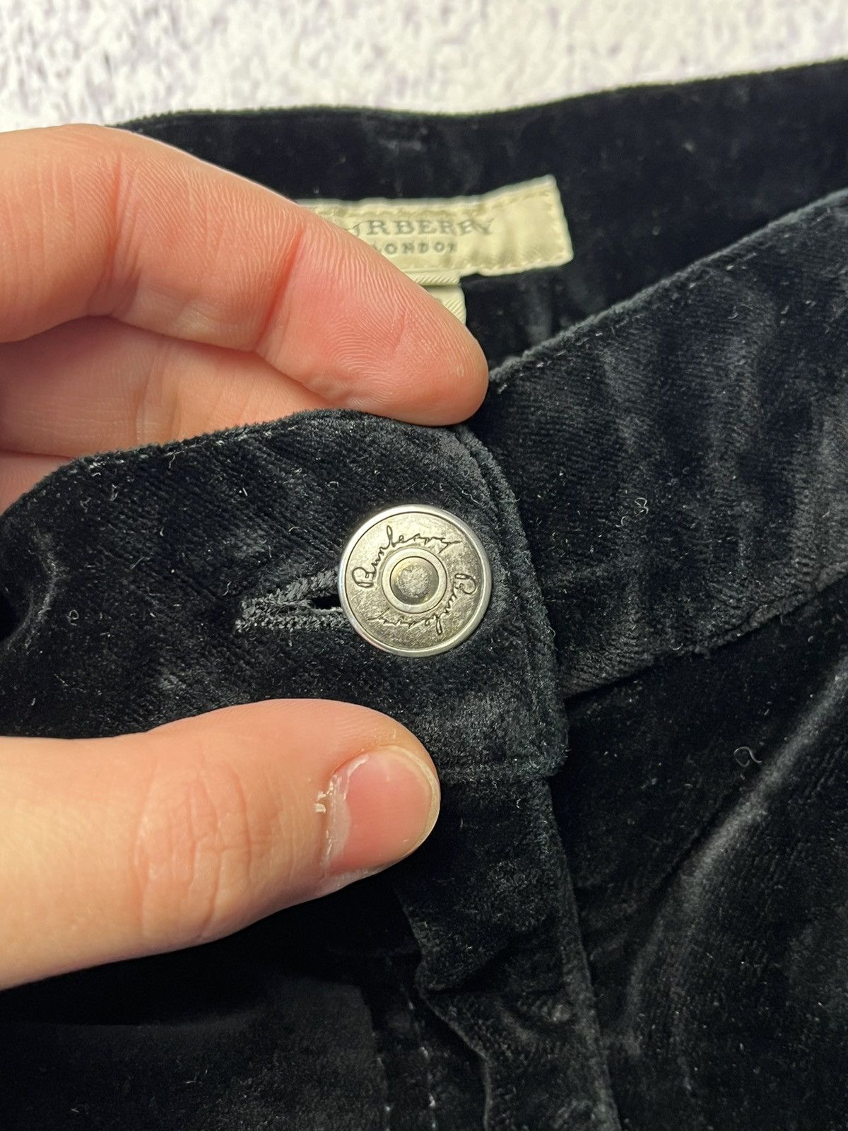 Burberry Vintage Burberry Velveteen Pants Y2K Size 28" / US 6 / IT 42 - 8 Thumbnail