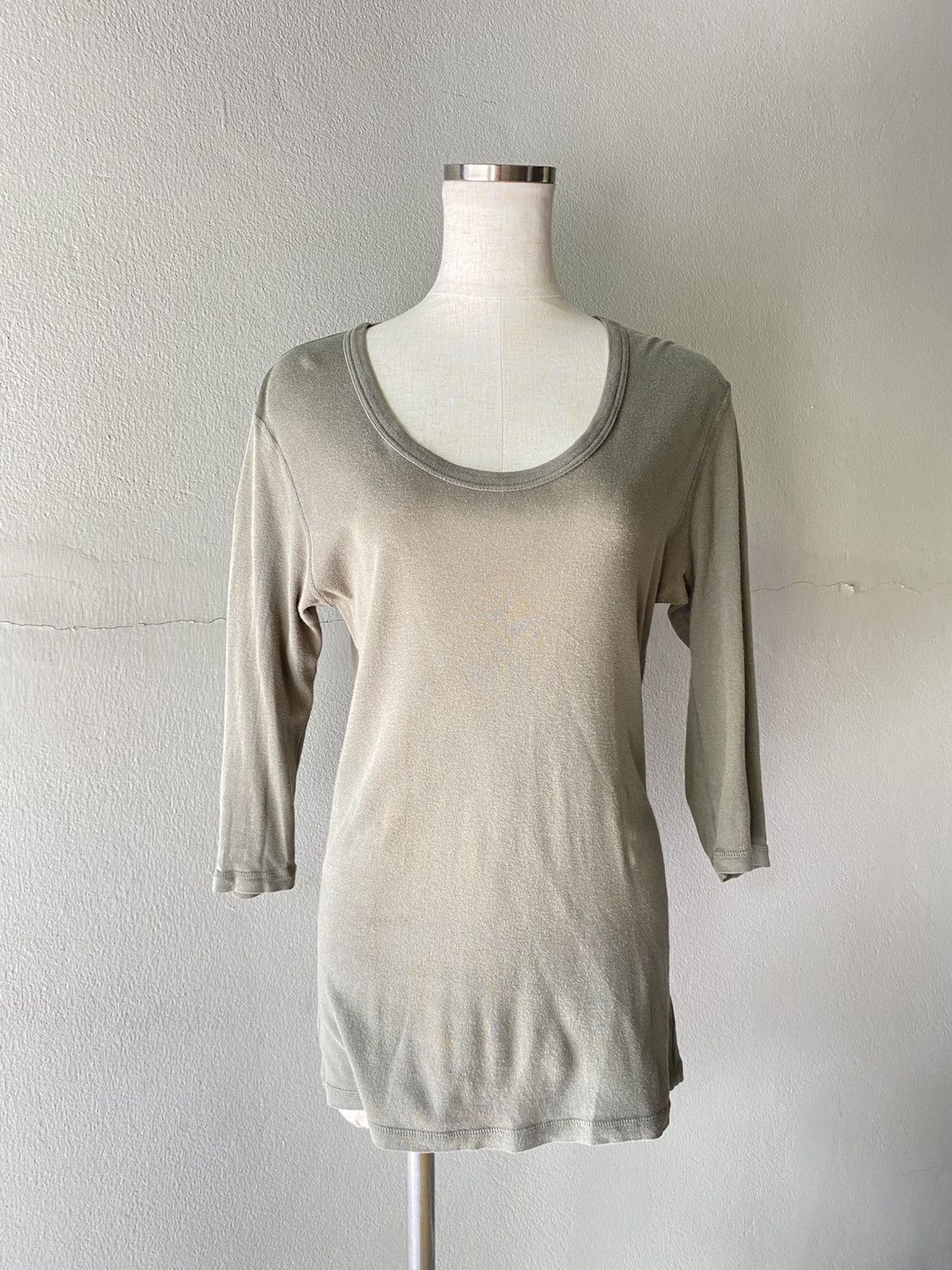 Attachment Attachment Dark Green 3/4 Sleeve T-Shirt Size ONE SIZE - 9 Thumbnail