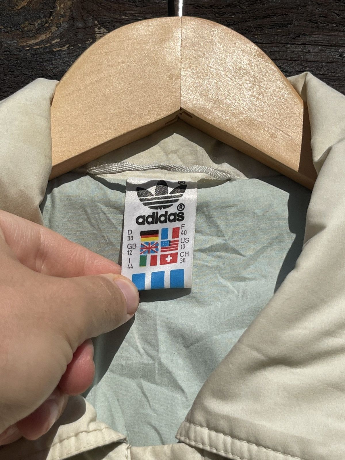 Adidas 1970’s Adidas Made in West Germany Vintage trench Coat beige Size L / US 10 / IT 46 - 11 Thumbnail