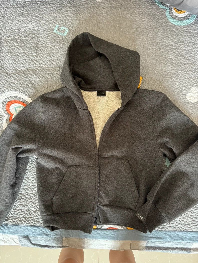 Balenciaga Balenciaga Small Gray Sweatshirt Jacket - dmc Size US M / EU 48-50 / 2 - 1 Thumbnail