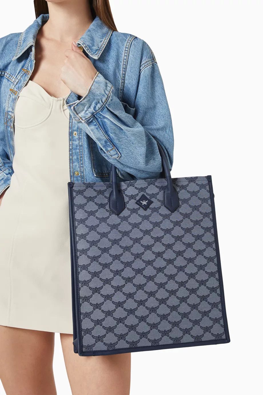 MCM o1mt1gz1224 Size: OS / Unisex Tote Medium Bag in Indigo Size ONE SIZE - 8 Thumbnail