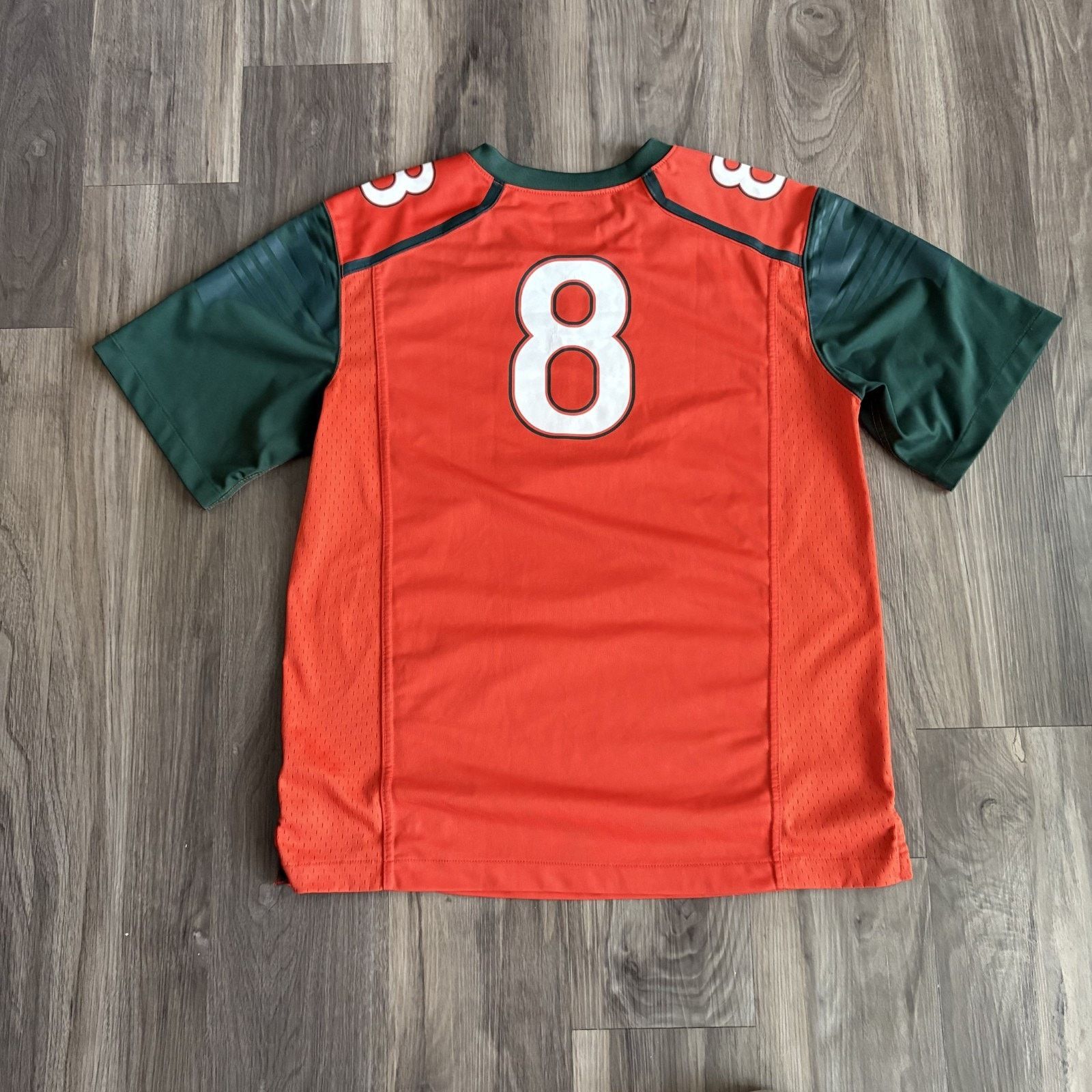 Nike Authentic 2014 Nike Miami Hurricanes Jersey Size M Size US M / EU 48-50 / 2 - 9 Thumbnail