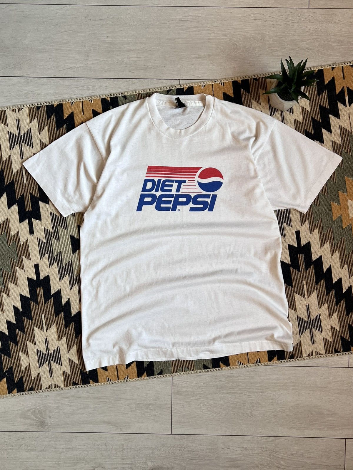 Vintage Diet Pepsi Logo Heather Single Stitch Promo Print T-Shirt Size US L / EU 52-54 / 3 - 1 Thumbnail