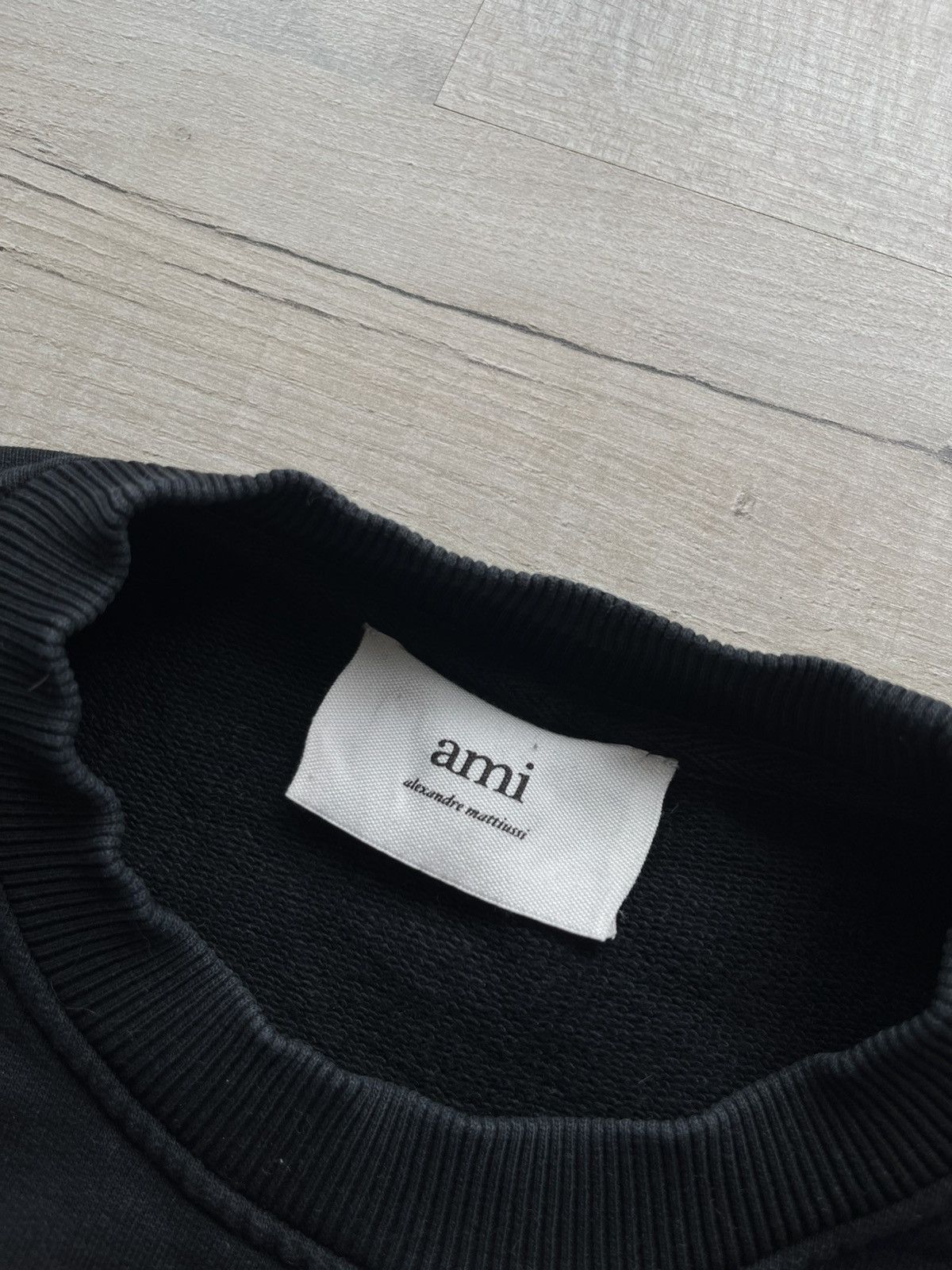 AMI AMI black crewneck sweatshirt Size US M / EU 48-50 / 2 - 3 Thumbnail