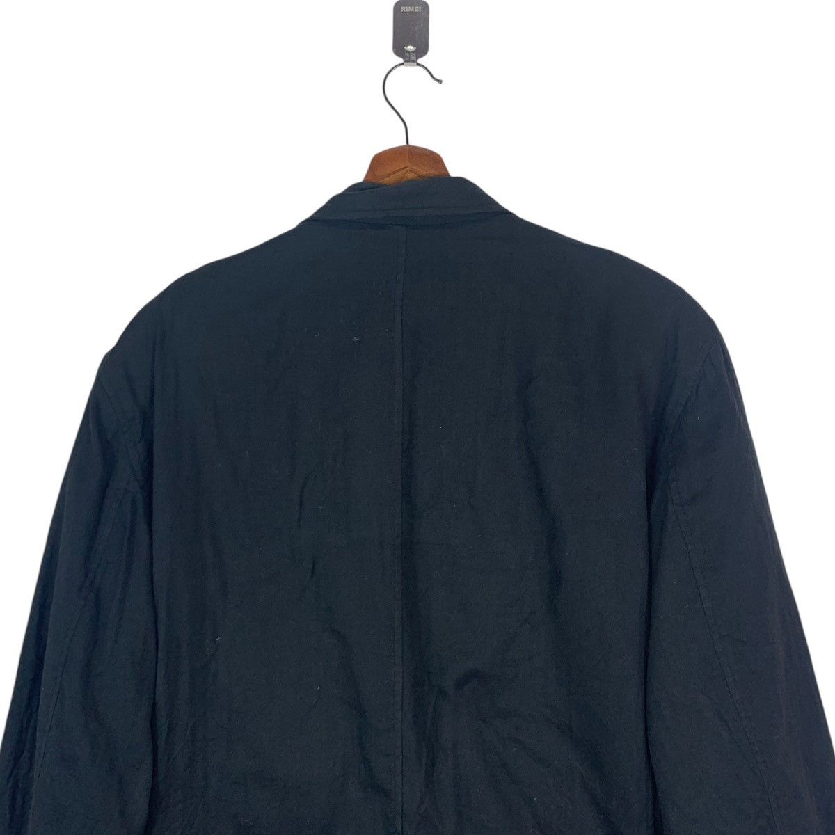 Issey Miyake VINTAGE DESIGNER ISSEY MIYAKE BLACK COAT JACKET Size L / US 10 / IT 46 - 8 Thumbnail
