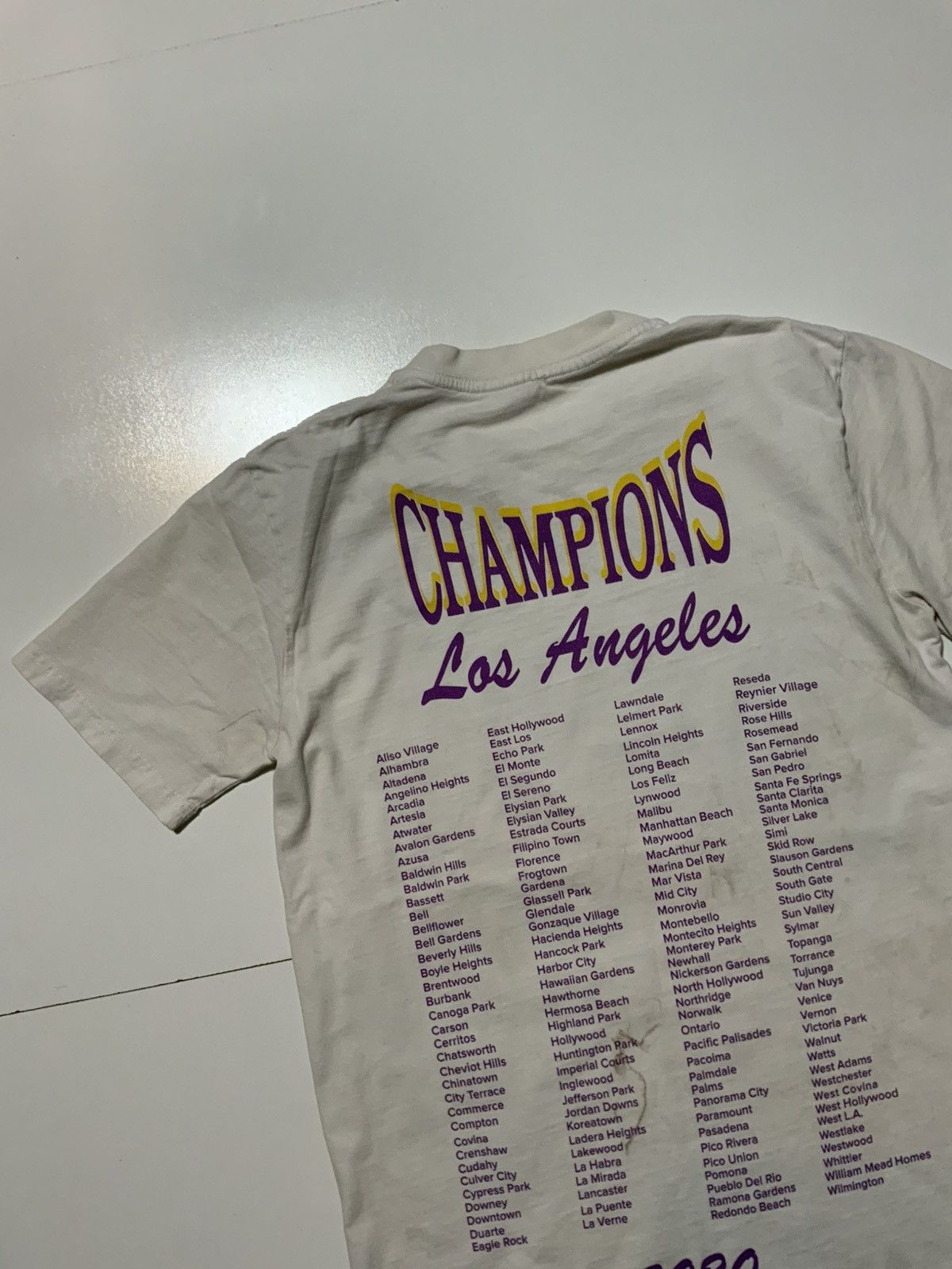 Born X Raised × NBA Born X Raised Los Angeles Lakers Champions Basketball TShirt Size US S / EU 44-46 / 1 - 4 Thumbnail